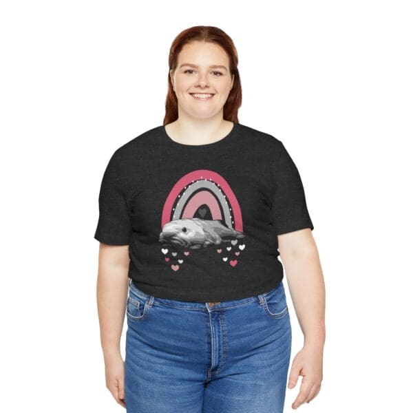 Boho Blobfish Rainbow Lightweight T-Shirt - Image 15
