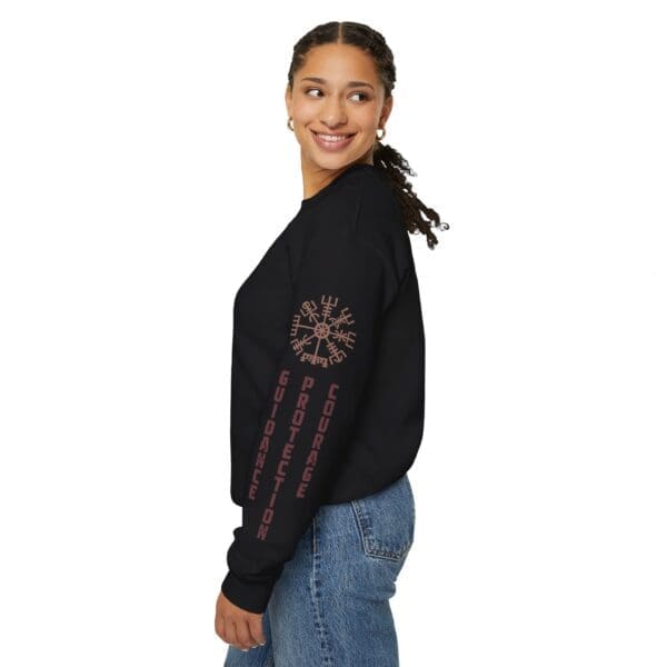 Guidance, Protection, Courage - Vegvisir Crewneck Sweatshirt - Image 21