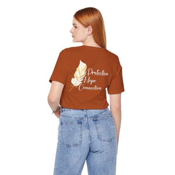 Protection, Hope, Connection - Feather Lightweight T-Shirt - Image 10