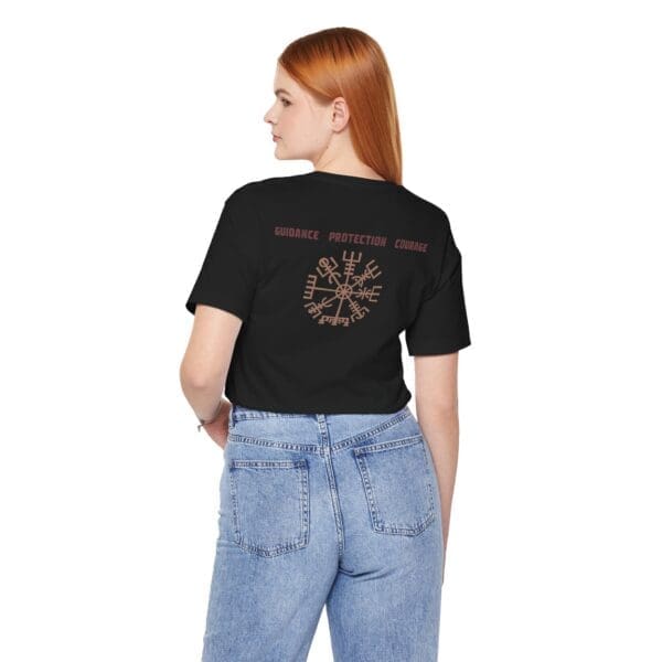 Guidance, Protection, Courage - Vegvisir Lightweight T-Shirt - Image 23