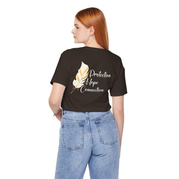 Protection, Hope, Connection - Feather Lightweight T-Shirt - Image 18