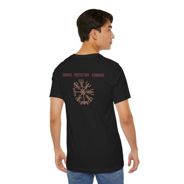 Guidance, Protection, Courage - Vegvisir Lightweight T-Shirt - Image 22