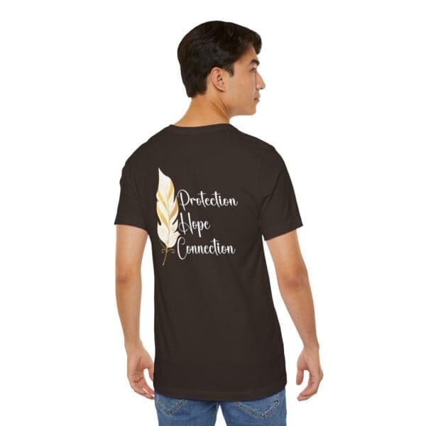 Protection, Hope, Connection - Feather Lightweight T-Shirt - Image 19