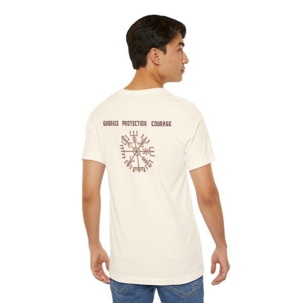 Guidance, Protection, Courage - Vegvisir Lightweight T-Shirt - Image 5