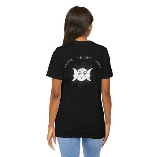 Beginnings, Fulfillment, Wisdom - Triple Moon Lightweight T-Shirt - Image 13