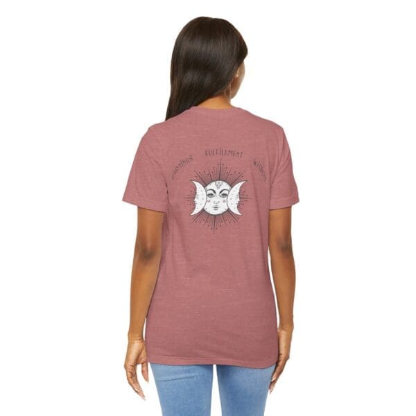 Beginnings, Fulfillment, Wisdom - Triple Moon Lightweight T-Shirt - Image 22