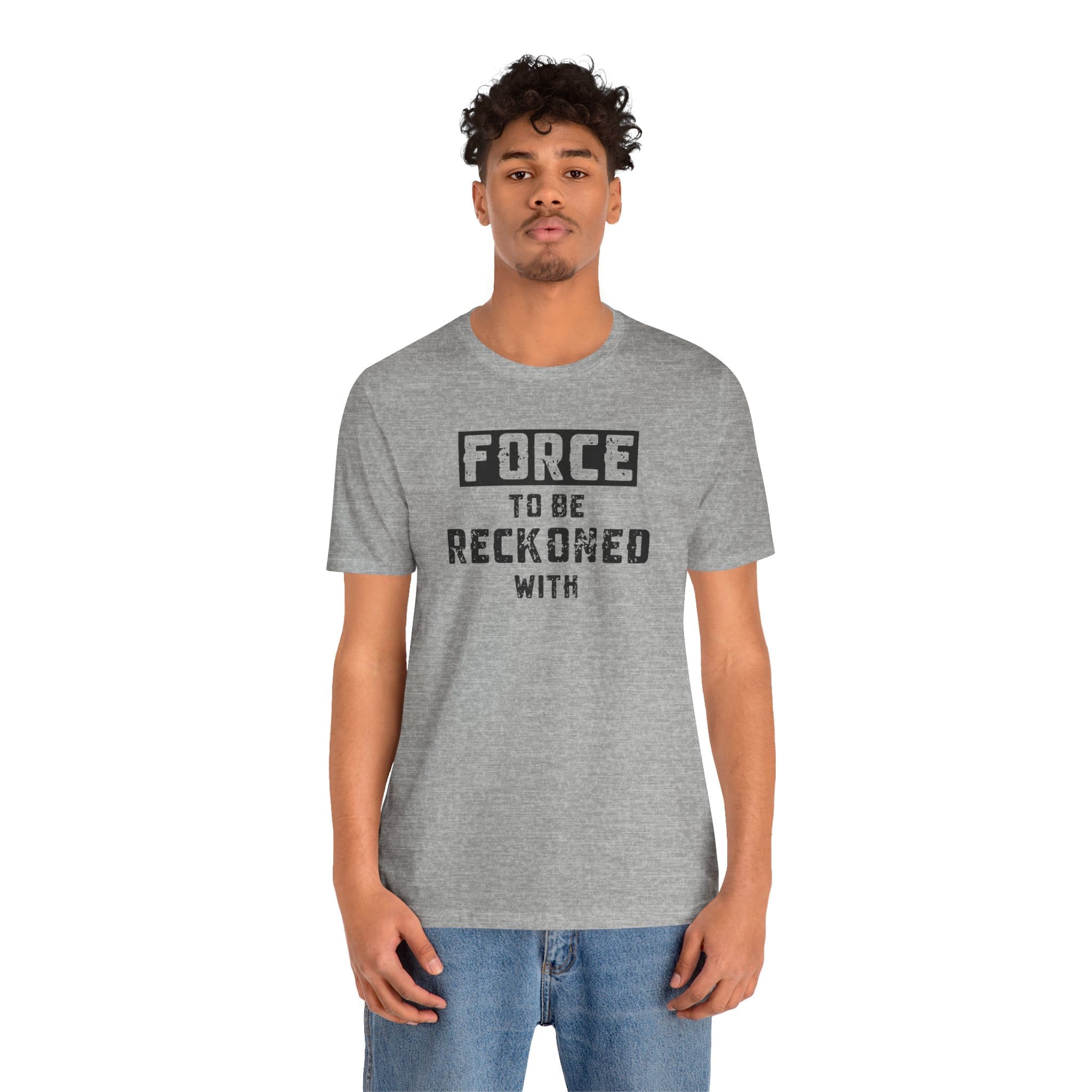 Force to be Reckoned With Lightweight T-Shirt - Text Only - Image 11