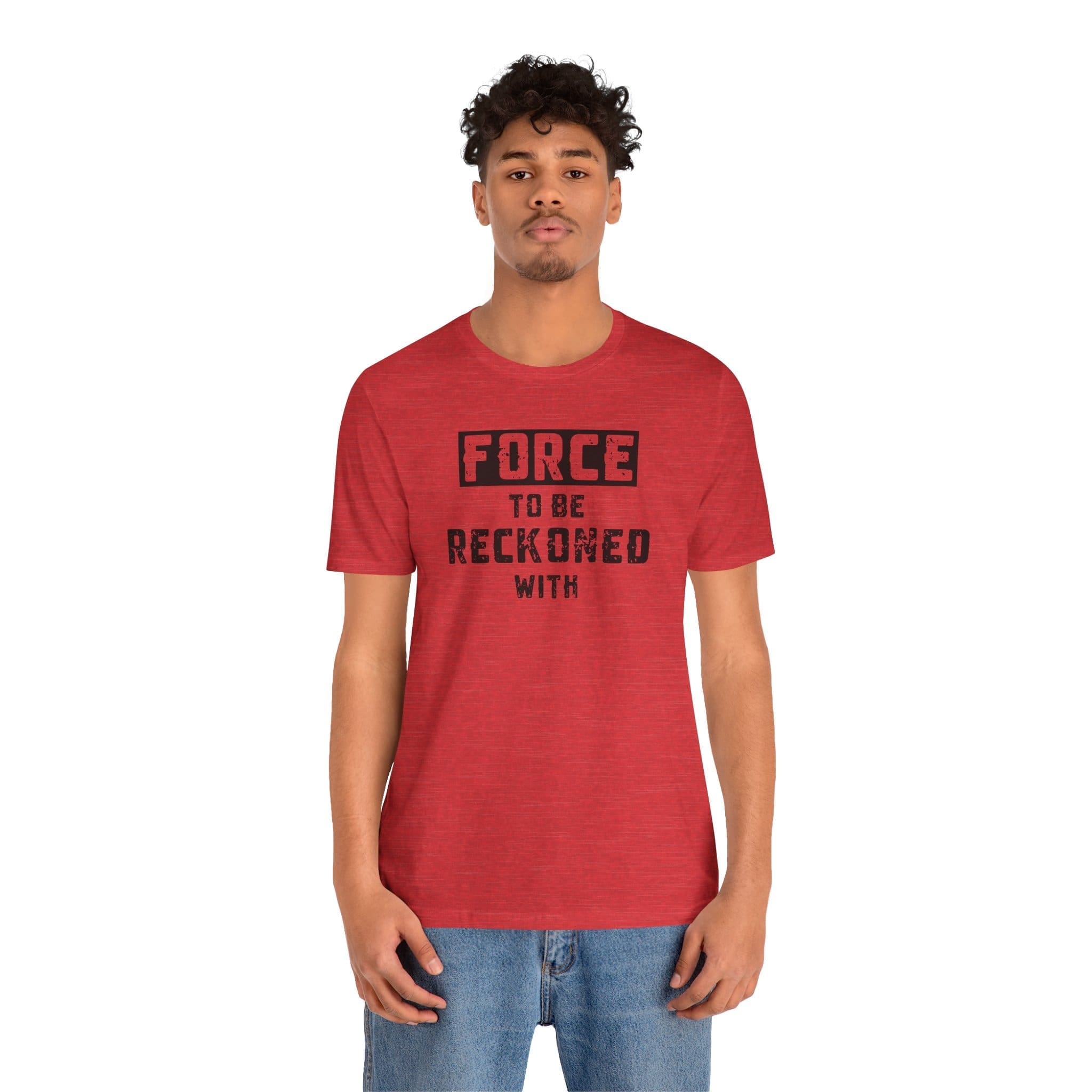 Force to be Reckoned With Lightweight T-Shirt - Text Only - Image 19