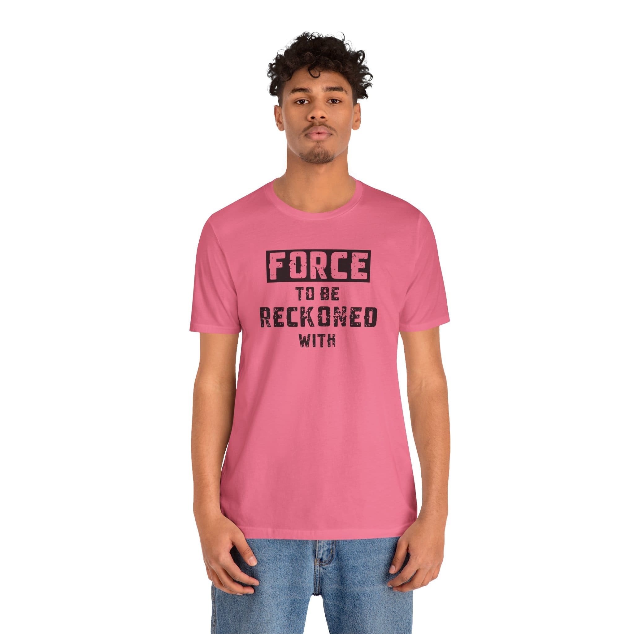 Force to be Reckoned With Lightweight T-Shirt - Text Only - Image 15