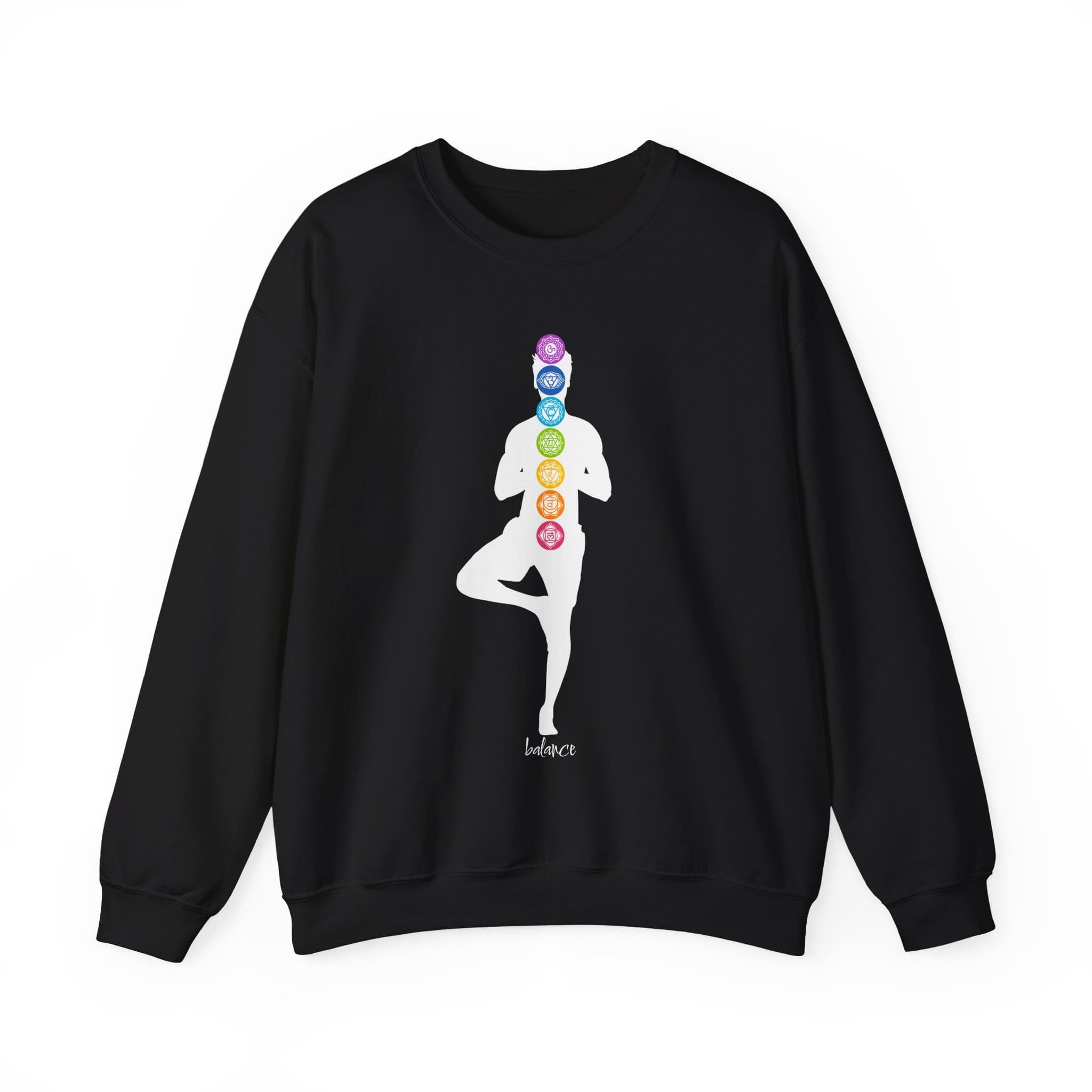 Balance - Chakra Crewneck Sweatshirt with Male Silhouette - Image 11