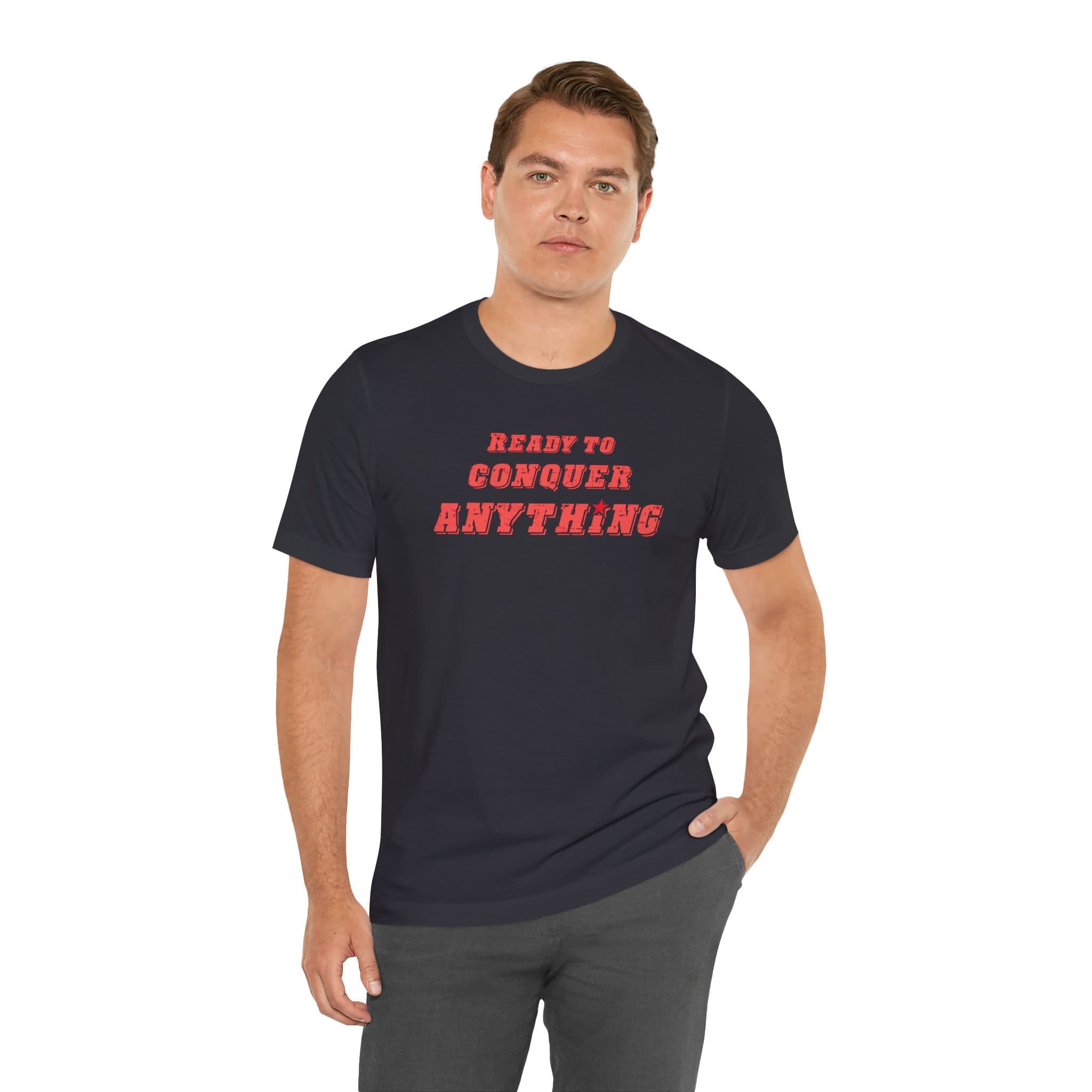 Ready to Conquer Anything Lightweight T-Shirt - Text Only - Image 19