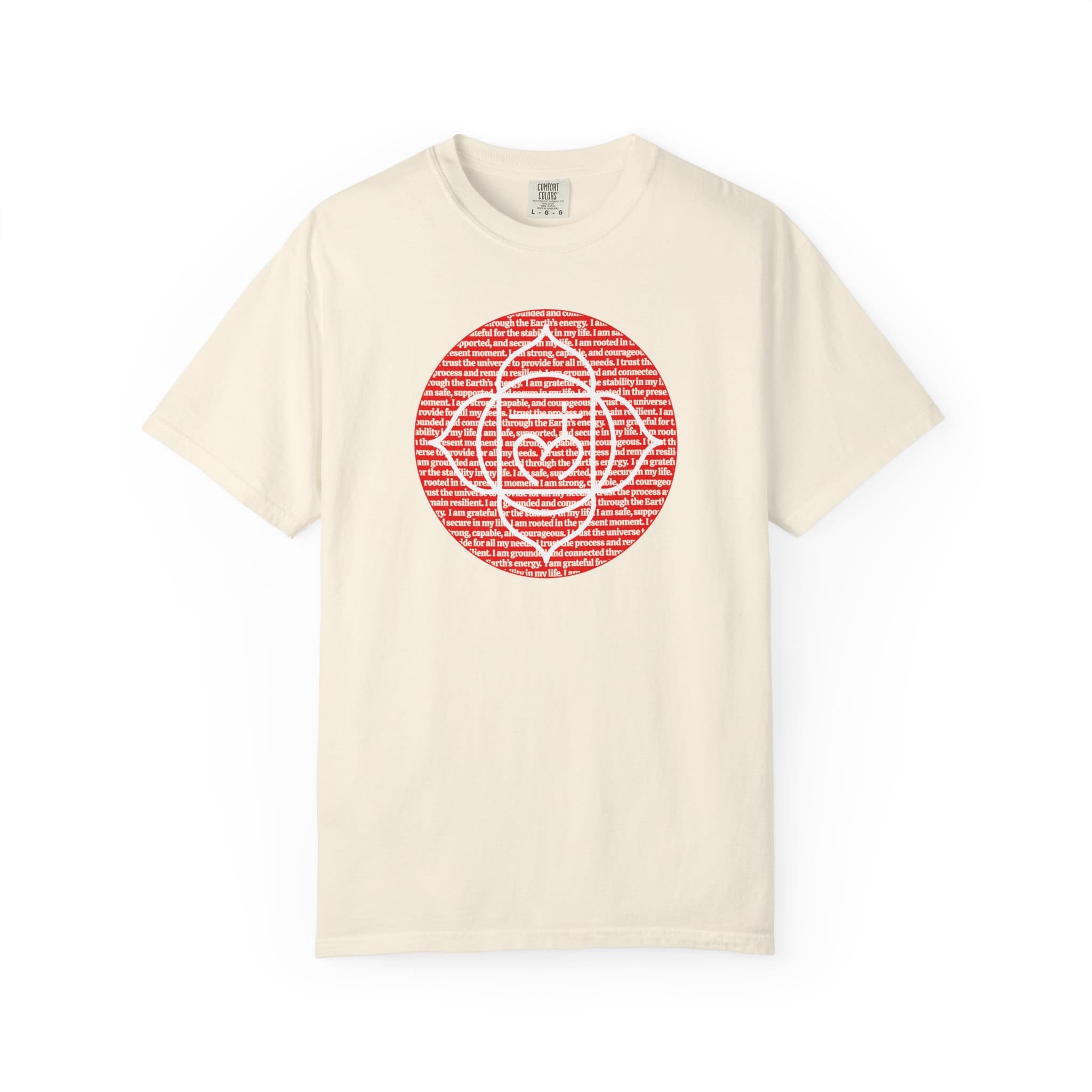Root Chakra Affirmations Heavyweight T-Shirt - Image 7