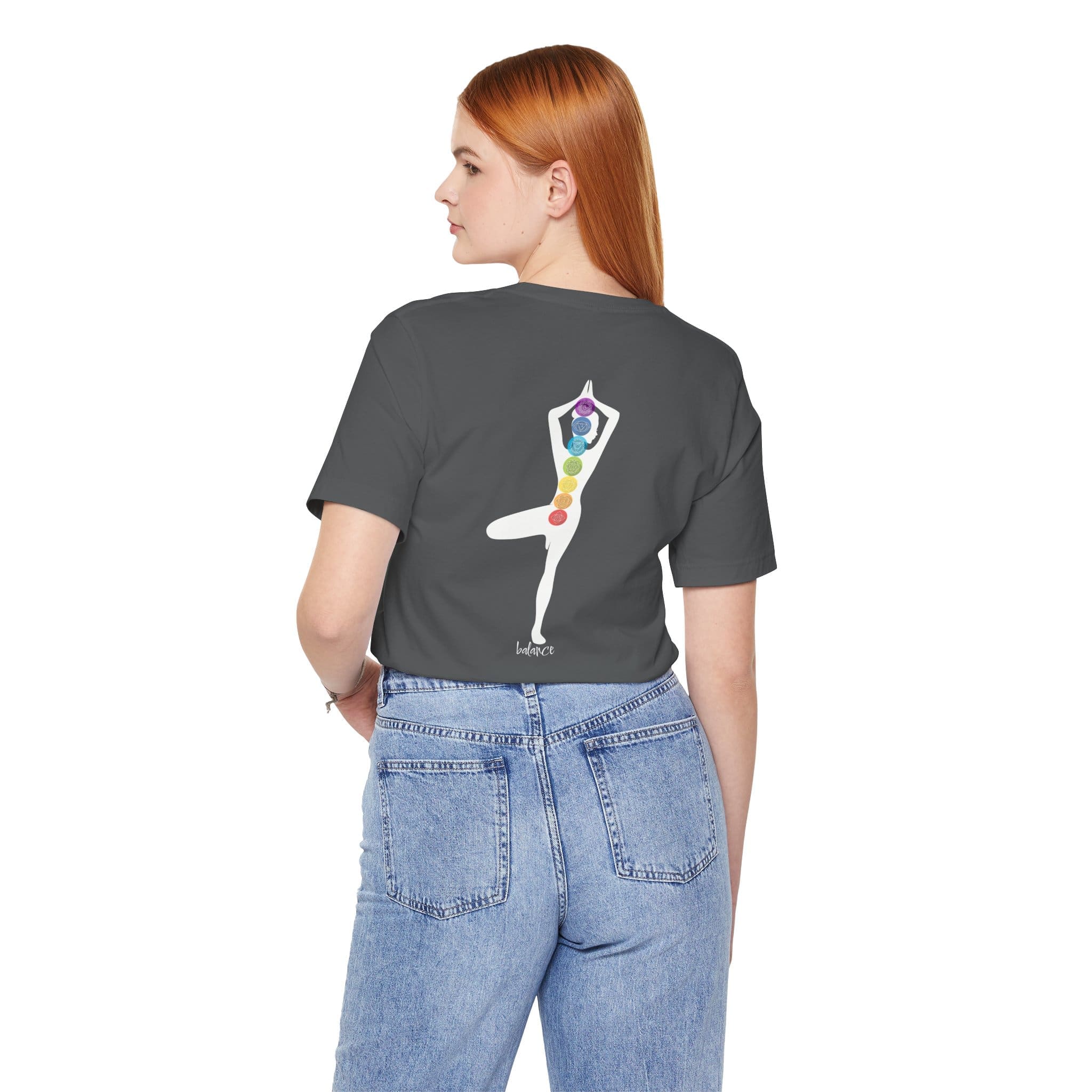Balance - Chakra Lightweight T-Shirt with Female Silhouette - Image 23