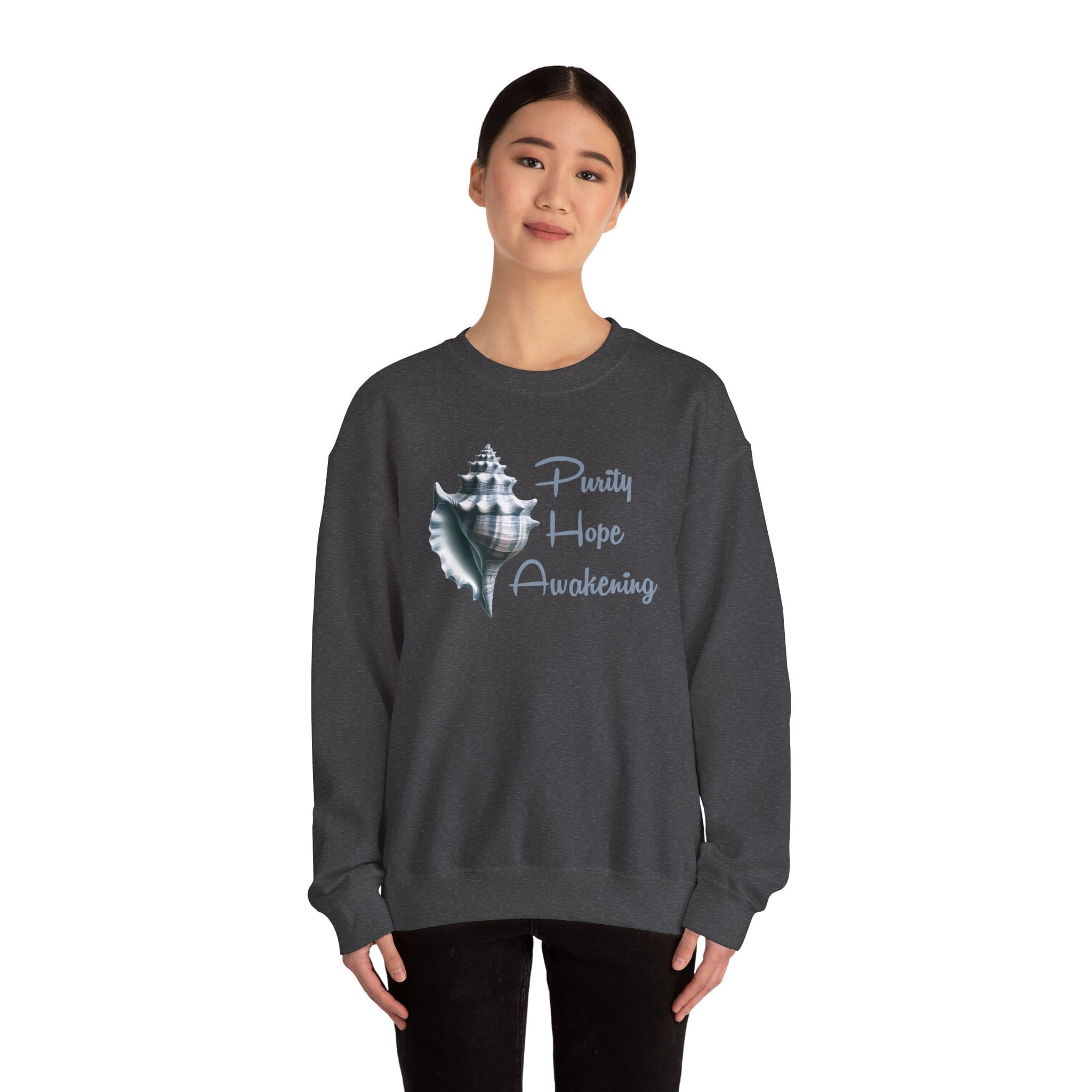 Purity, Hope, Awakening -Conch Shell Crewneck Sweatshirt - Image 19