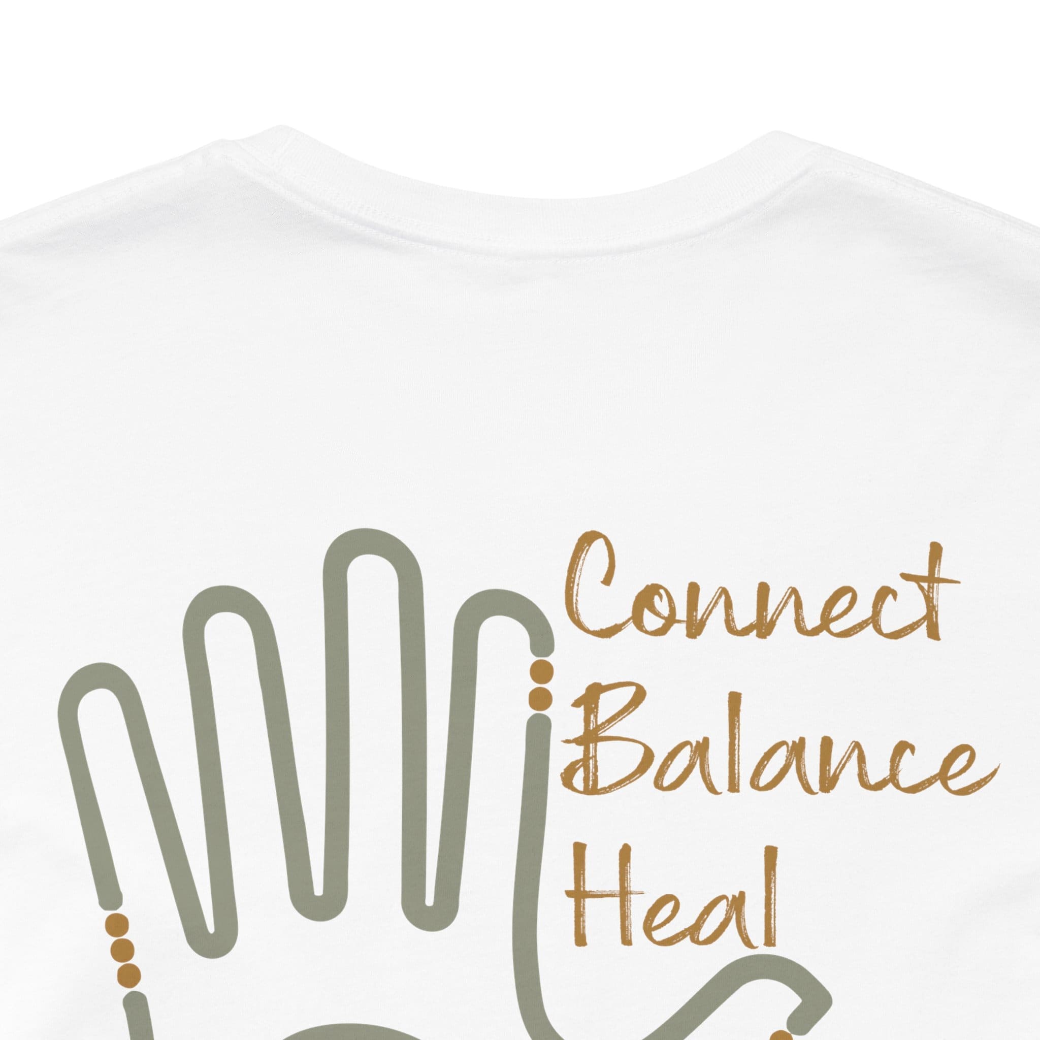 Connect, Balance, Heal - Reiki Hand Lightweight T-Shirt - Image 4