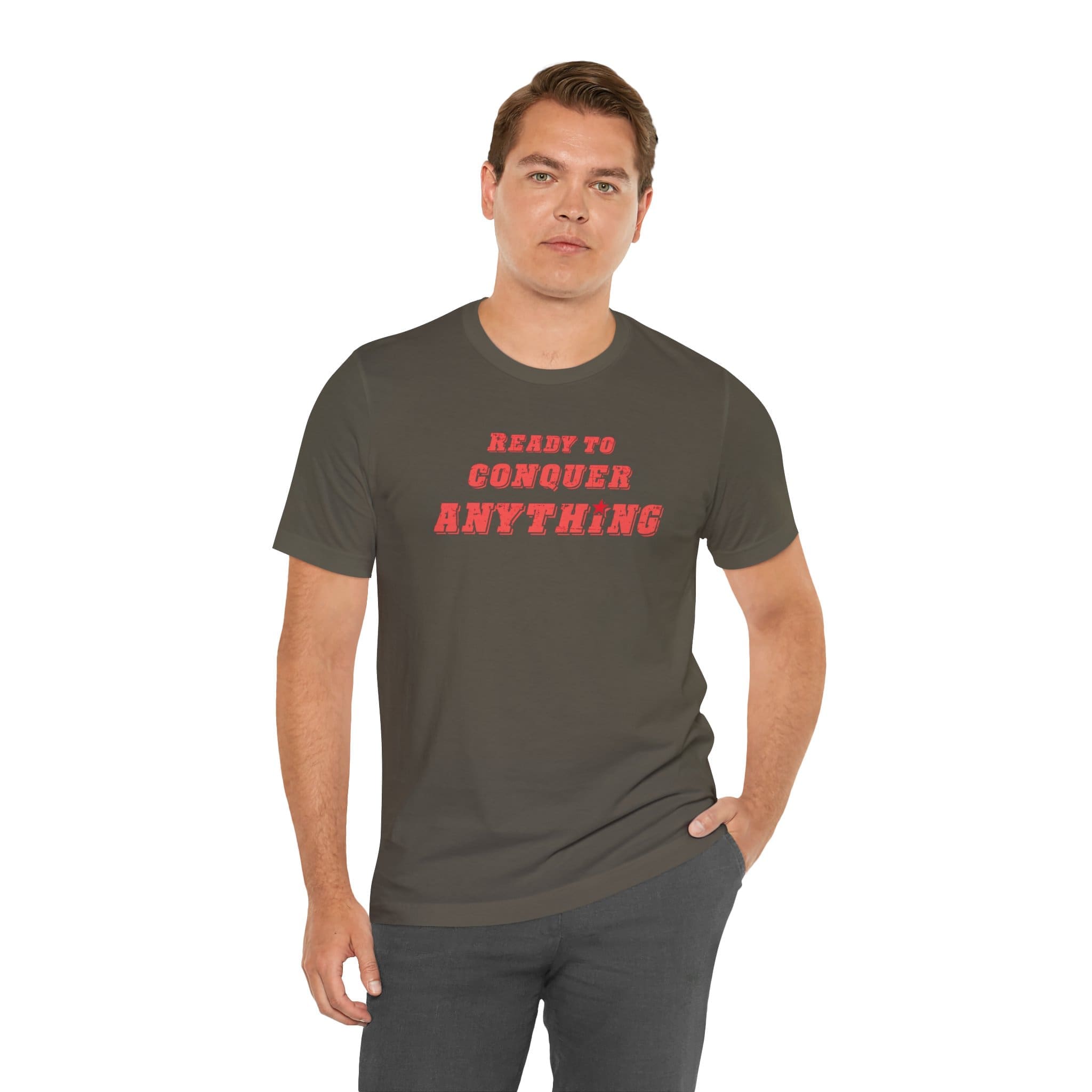 Ready to Conquer Anything Lightweight T-Shirt - Text Only - Image 15
