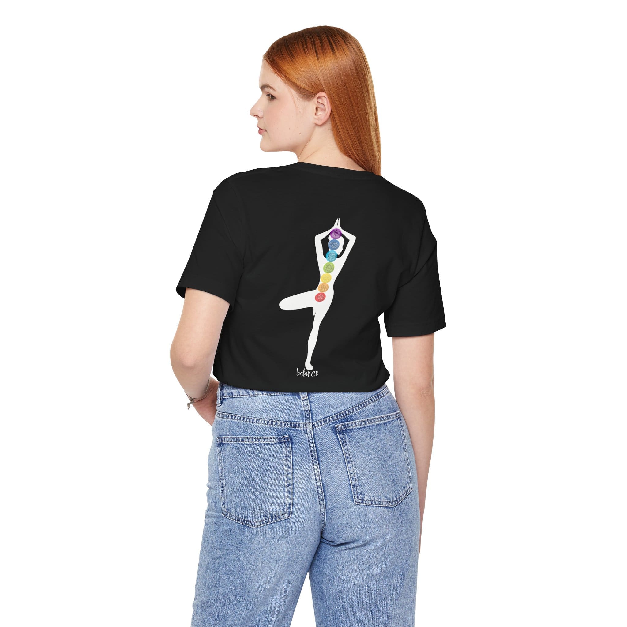 Balance - Chakra Lightweight T-Shirt with Female Silhouette - Image 15