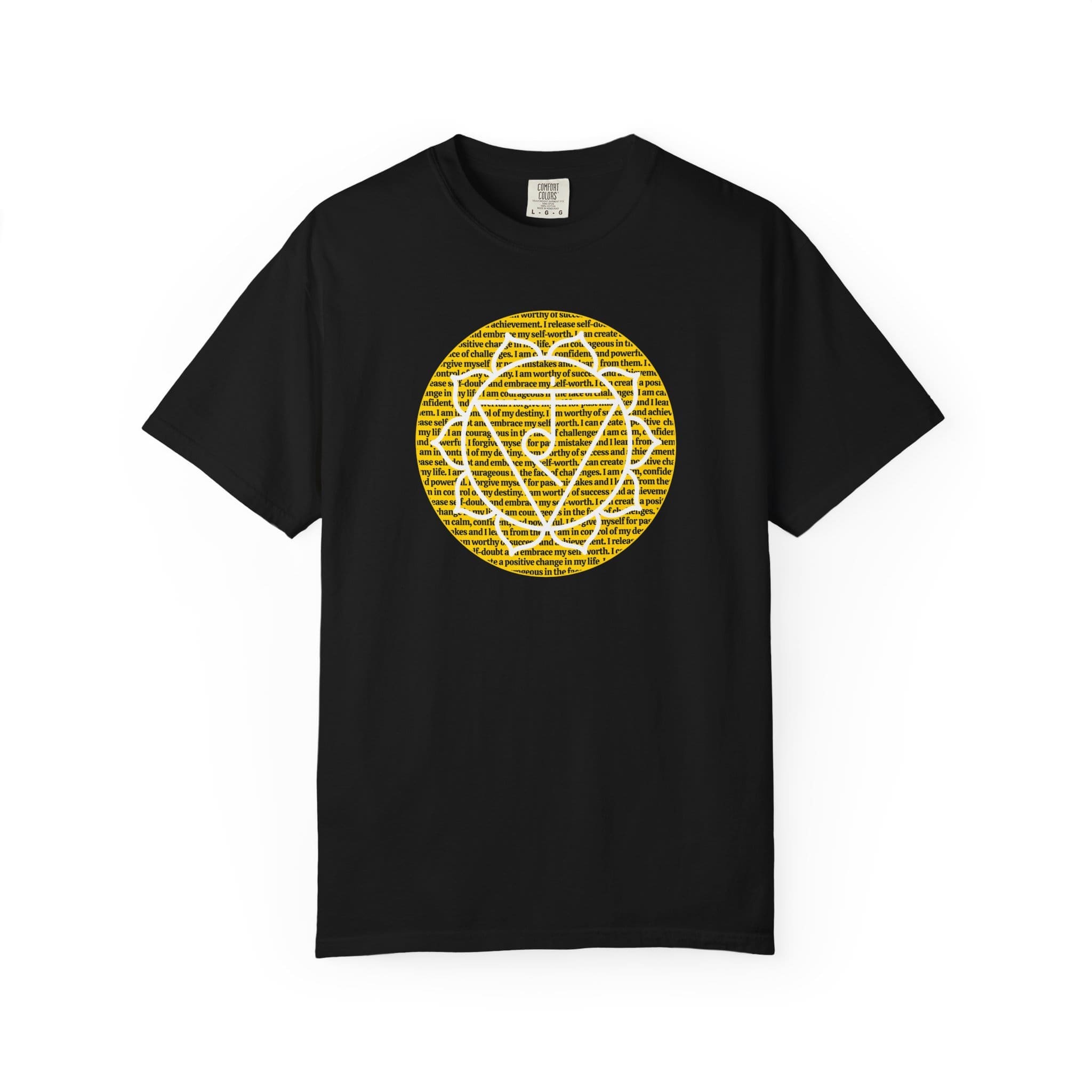 Solar Plexus Chakra Affirmations Heavyweight T-Shirt - Image 20
