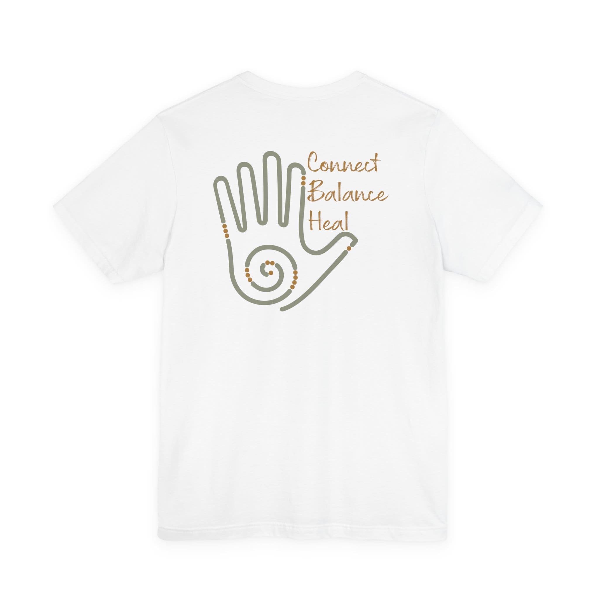 Connect, Balance, Heal - Reiki Hand Lightweight T-Shirt - Image 3