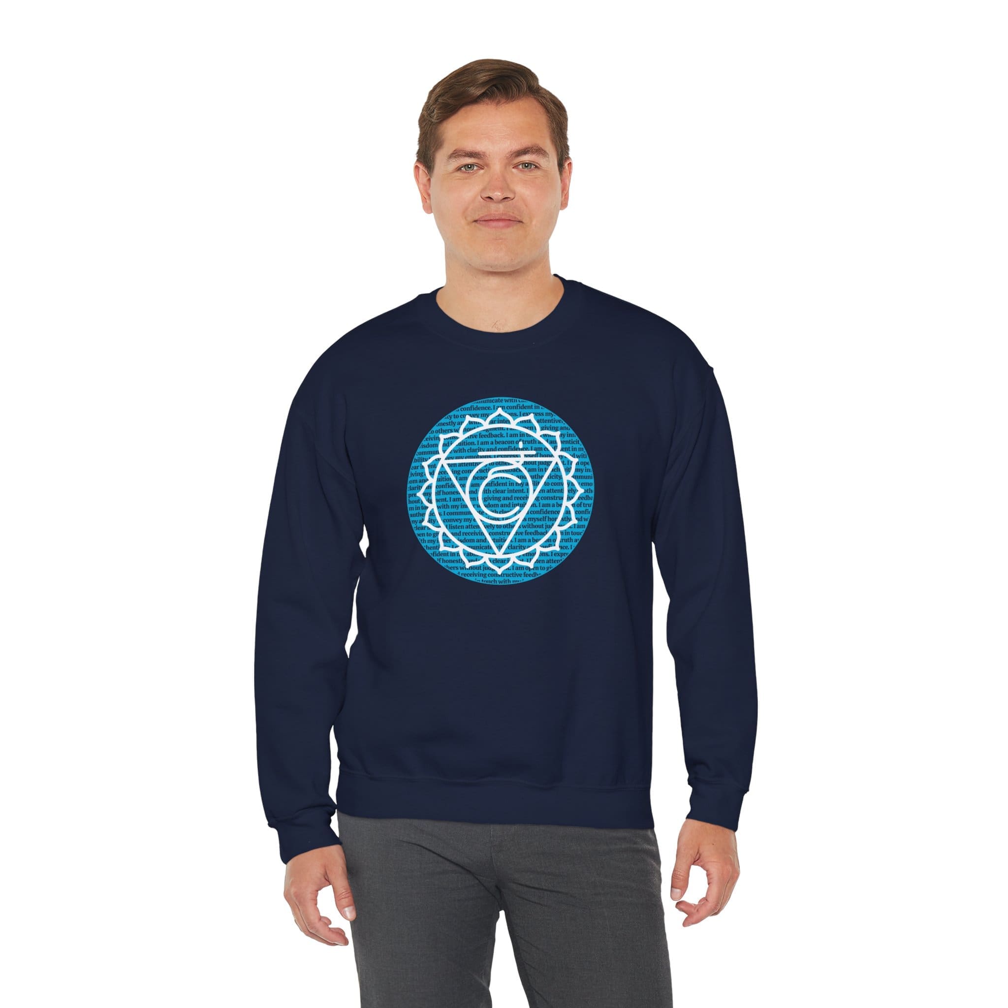Throat Chakra Affirmations Crewneck Sweatshirt - Image 22