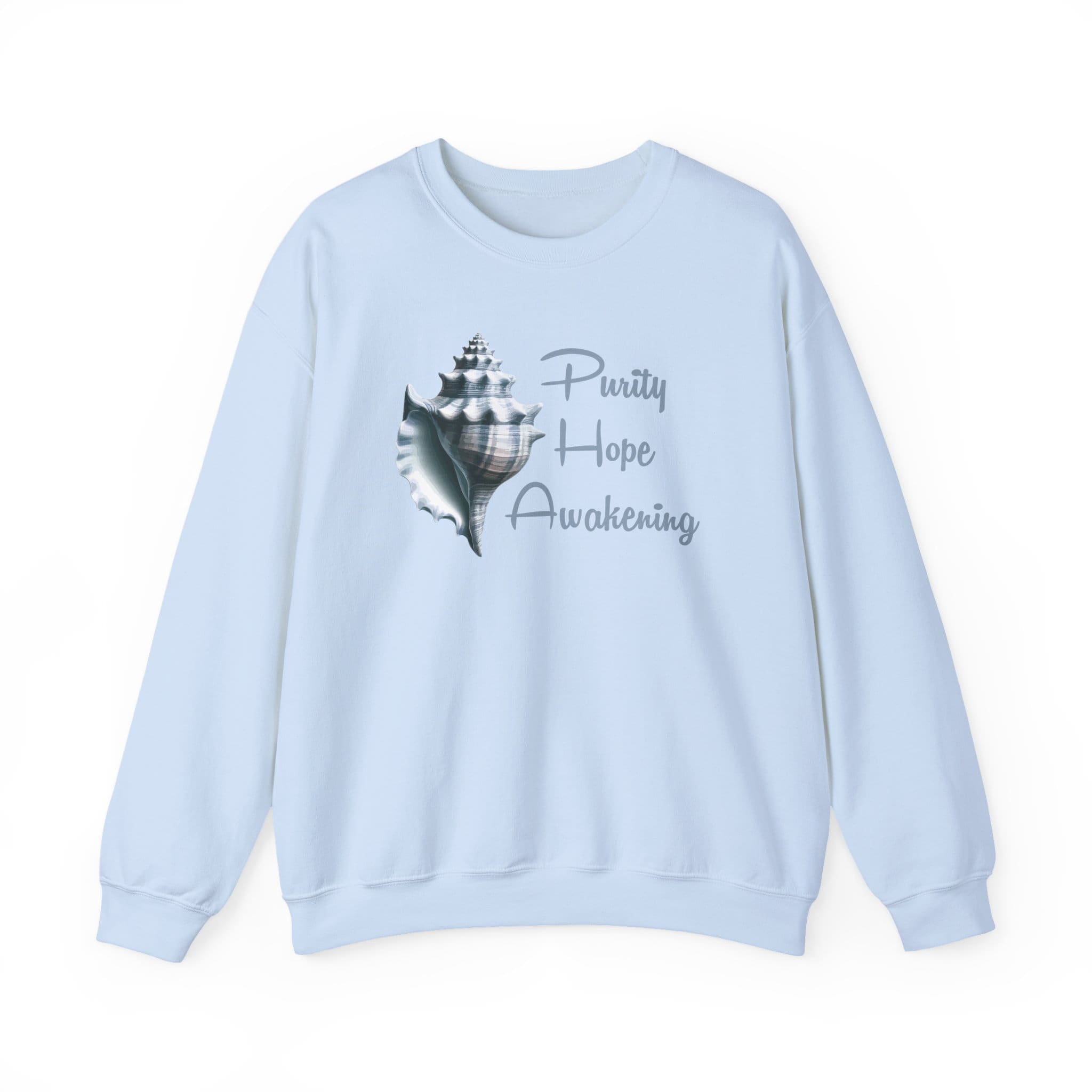 Purity, Hope, Awakening -Conch Shell Crewneck Sweatshirt - Image 11