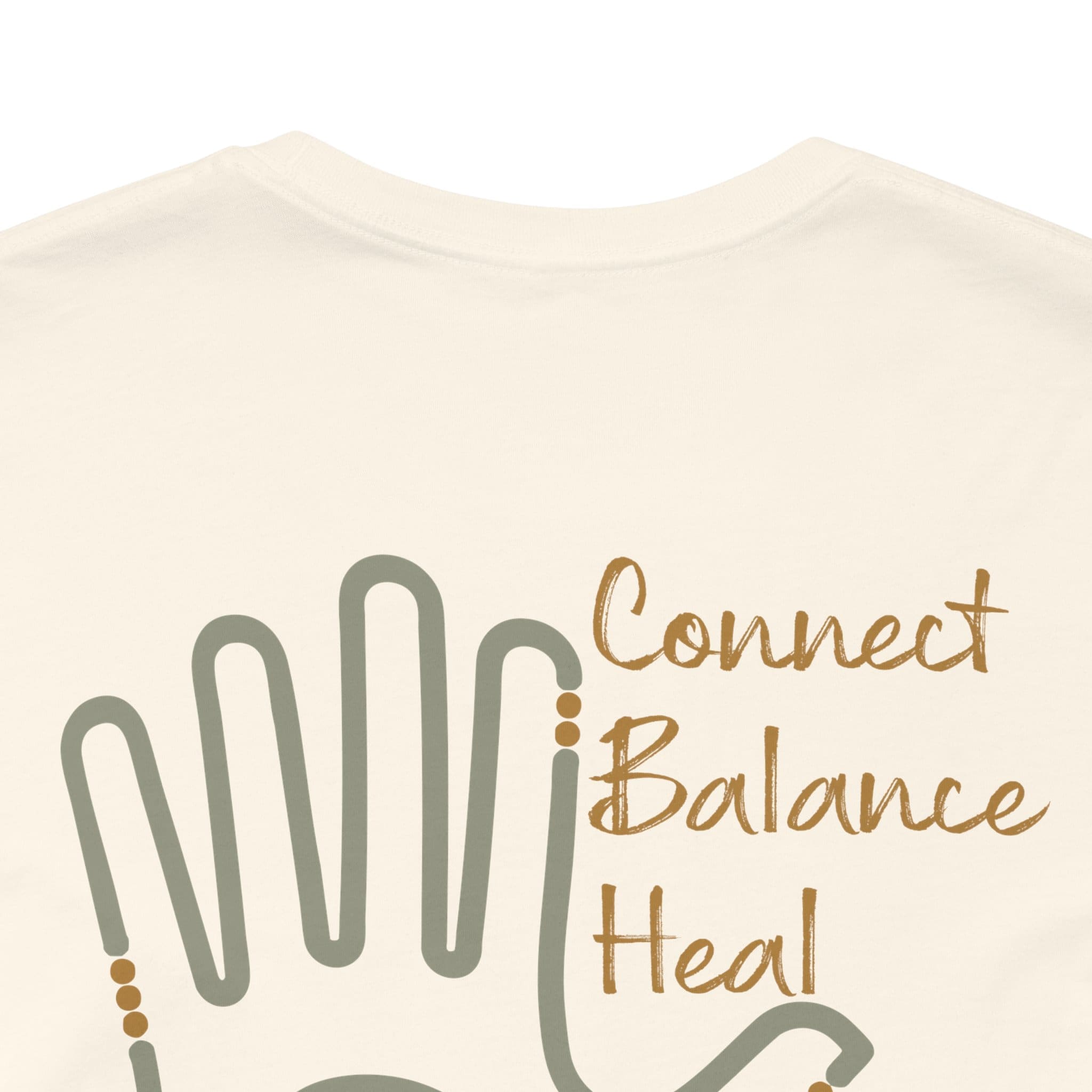Connect, Balance, Heal - Reiki Hand Lightweight T-Shirt - Image 8