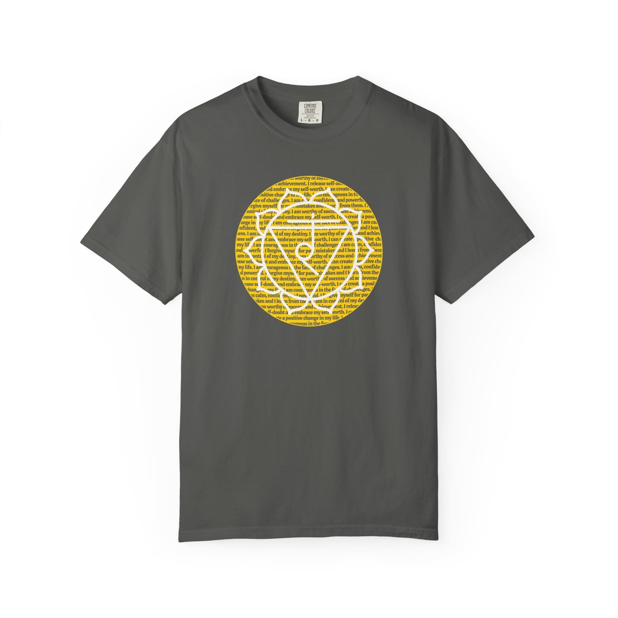 Solar Plexus Chakra Affirmations Heavyweight T-Shirt - Image 16