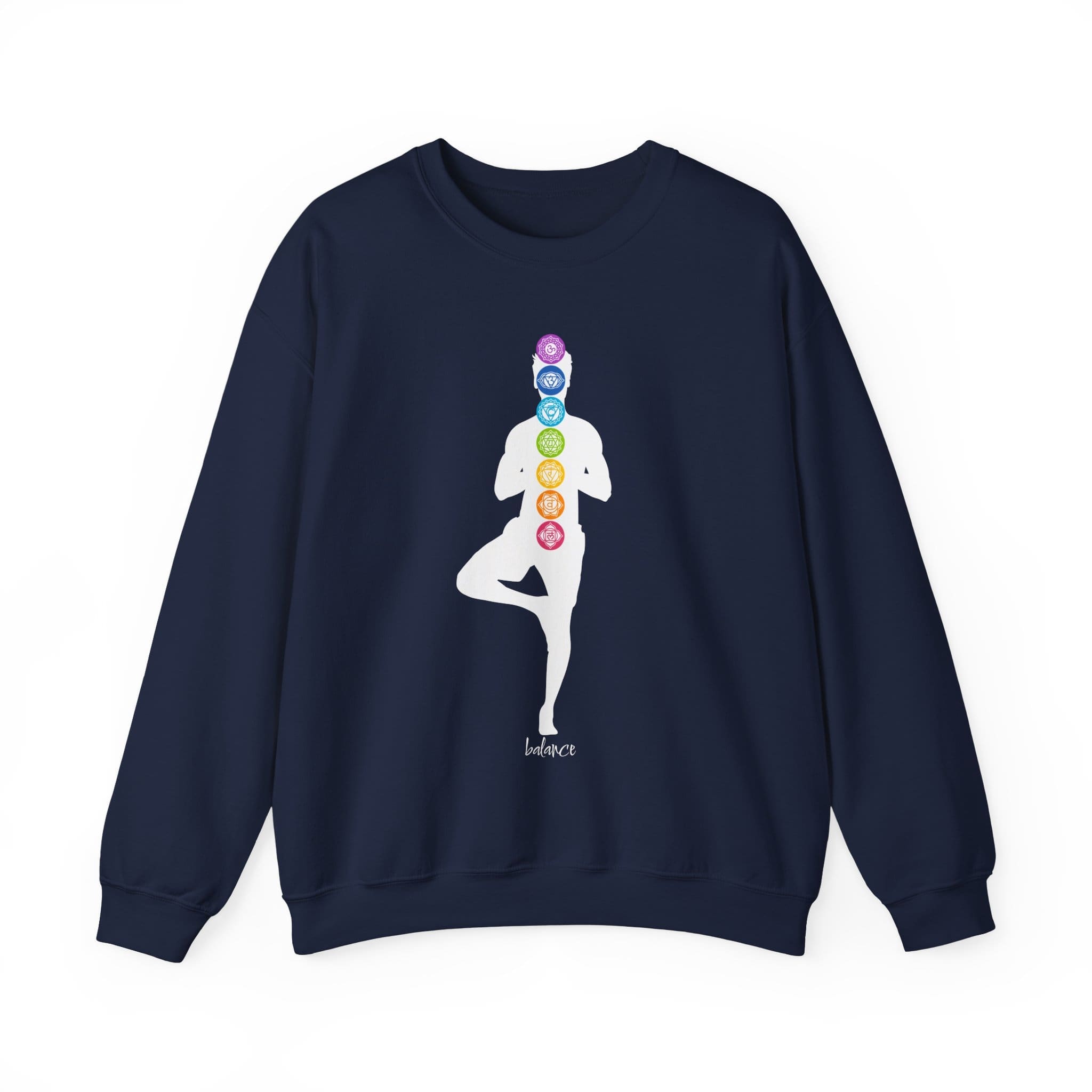 Balance - Chakra Crewneck Sweatshirt with Male Silhouette - Image 16