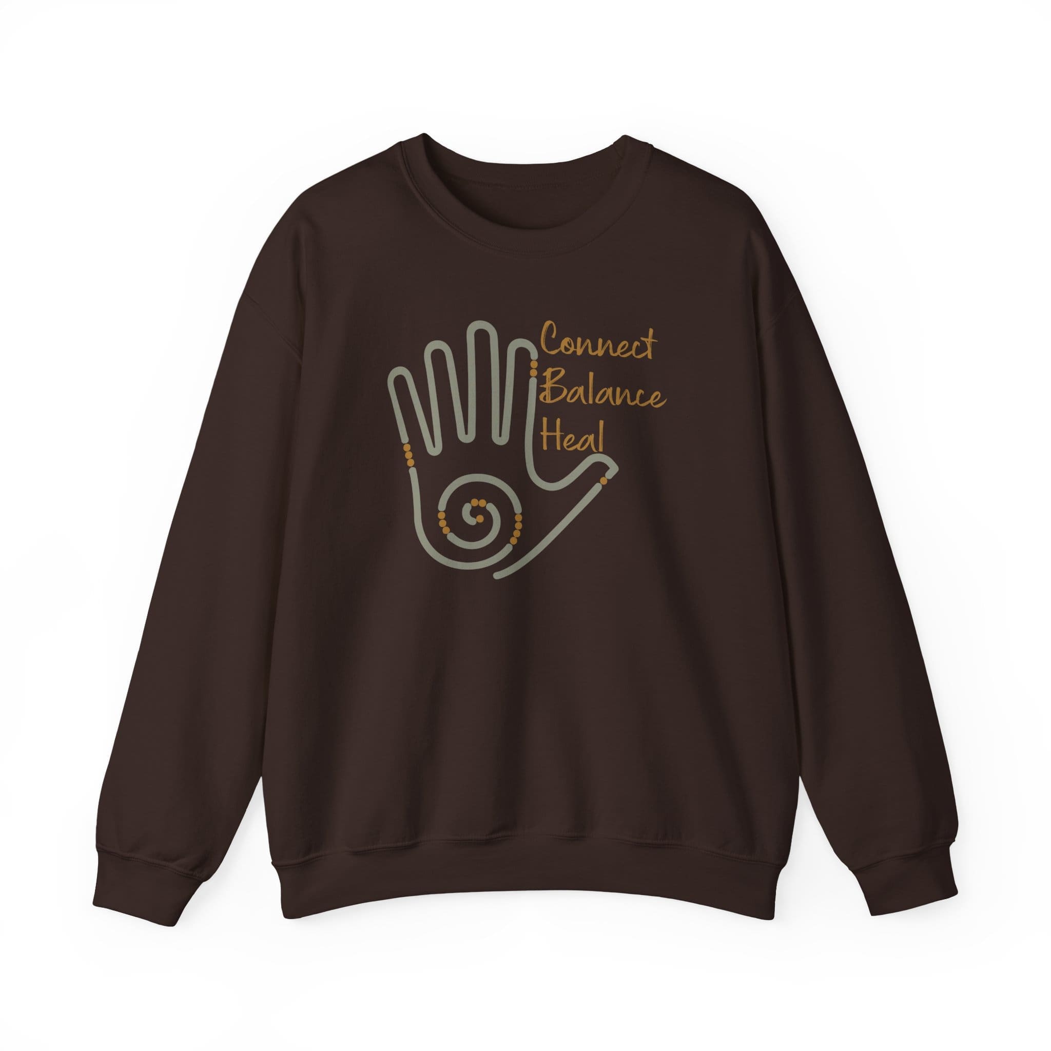 Connect, Balance, Heal - Reiki Hand Crewneck Sweatshirt - Image 16
