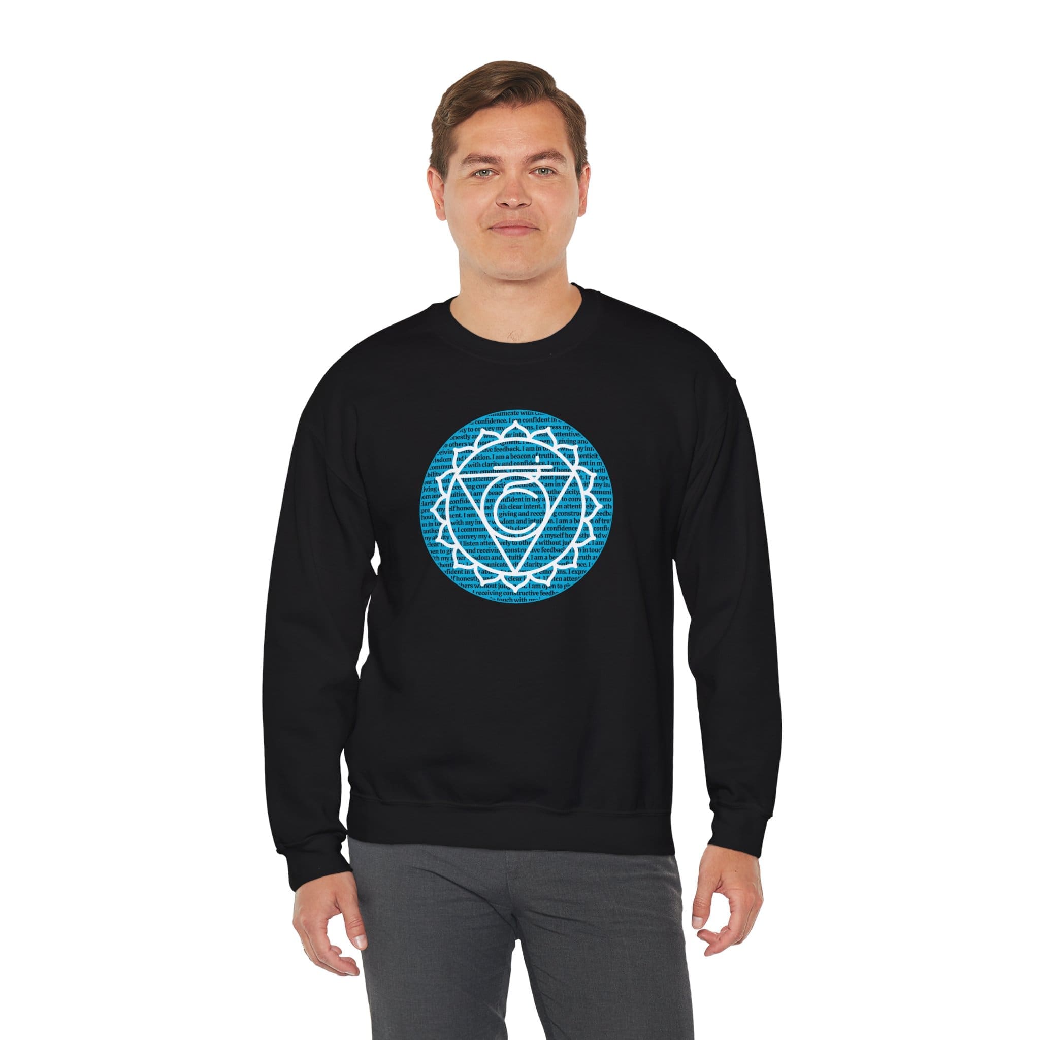 Throat Chakra Affirmations Crewneck Sweatshirt - Image 18