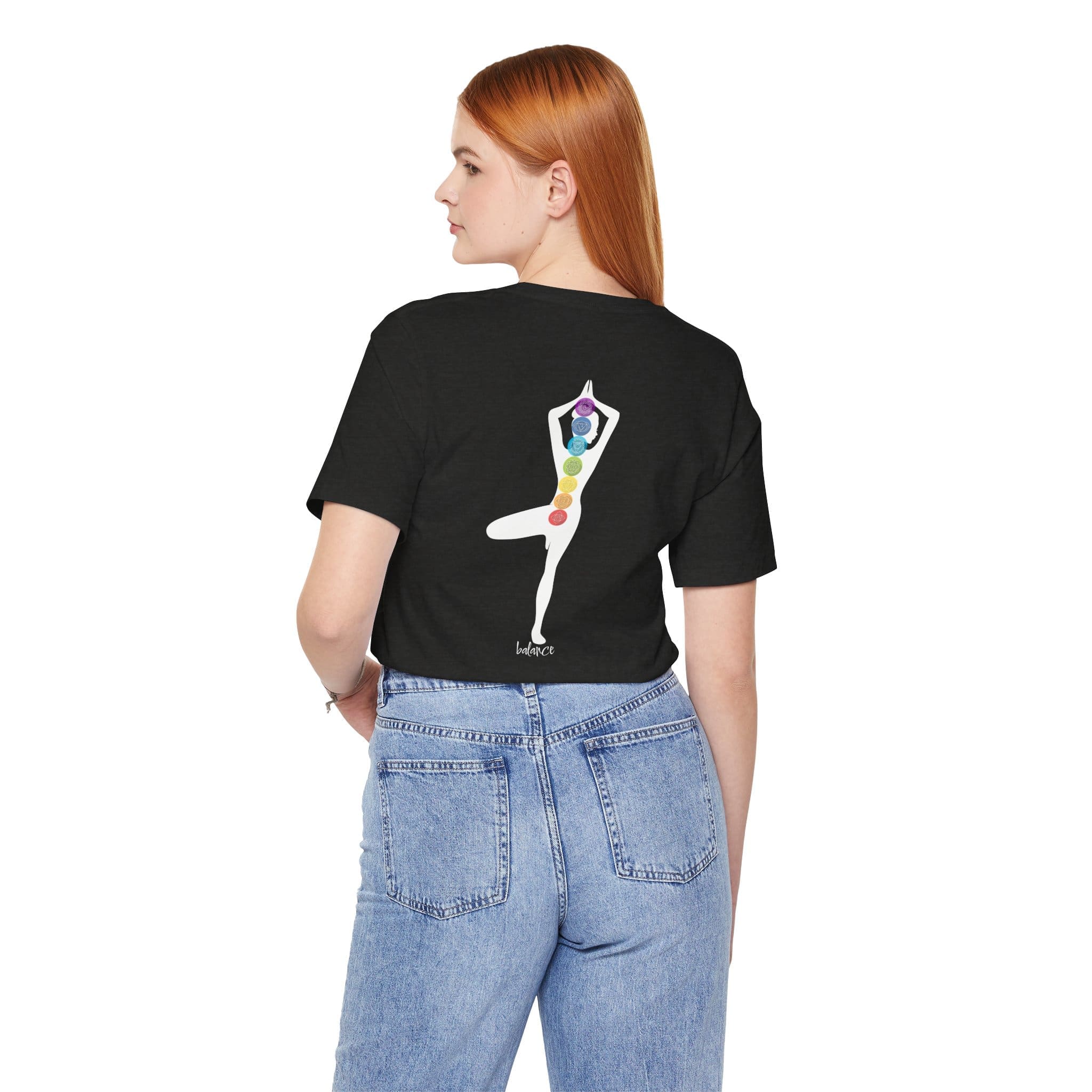 Balance - Chakra Lightweight T-Shirt with Female Silhouette - Image 19