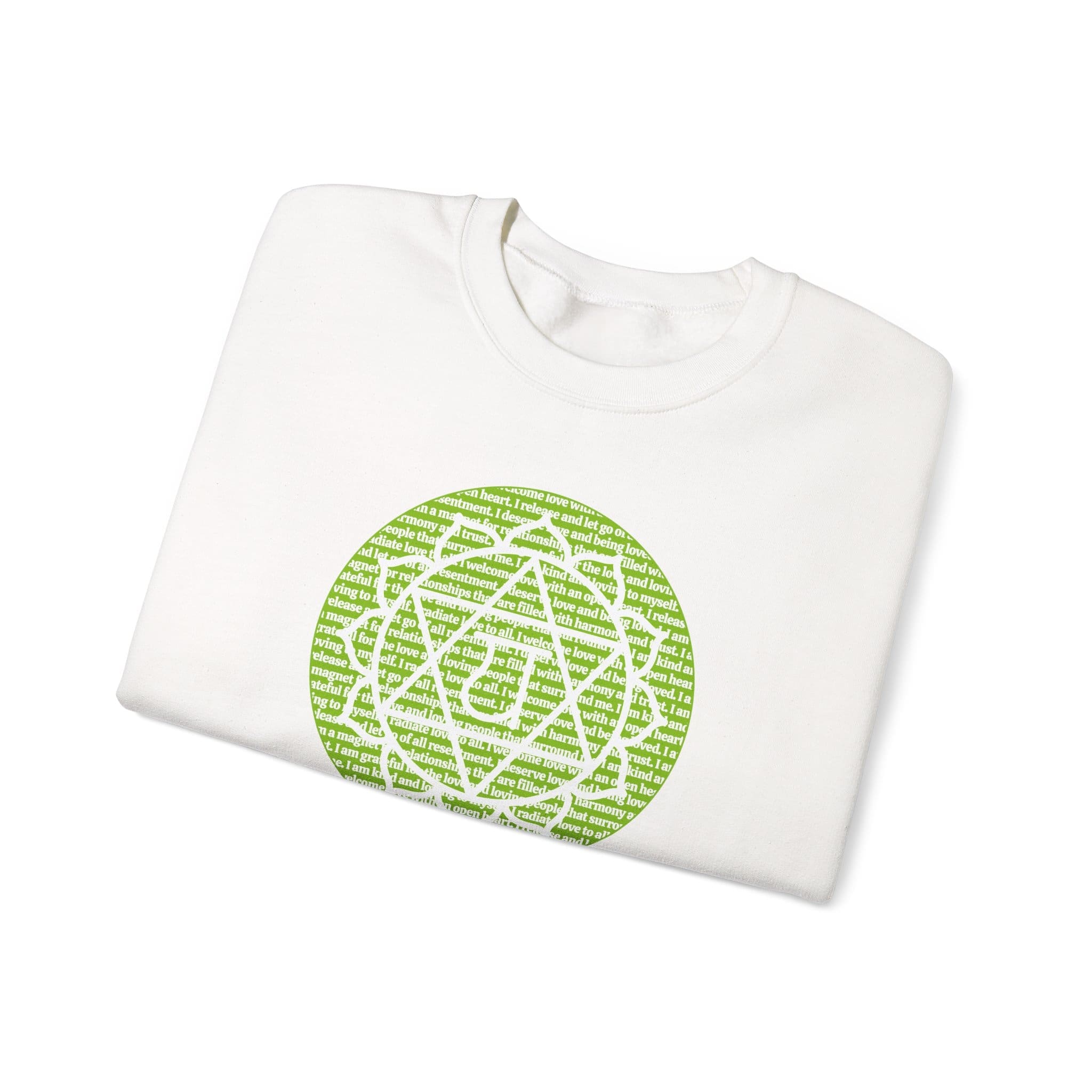 Heart Chakra Affirmations Crewneck Sweatshirt - Image 4
