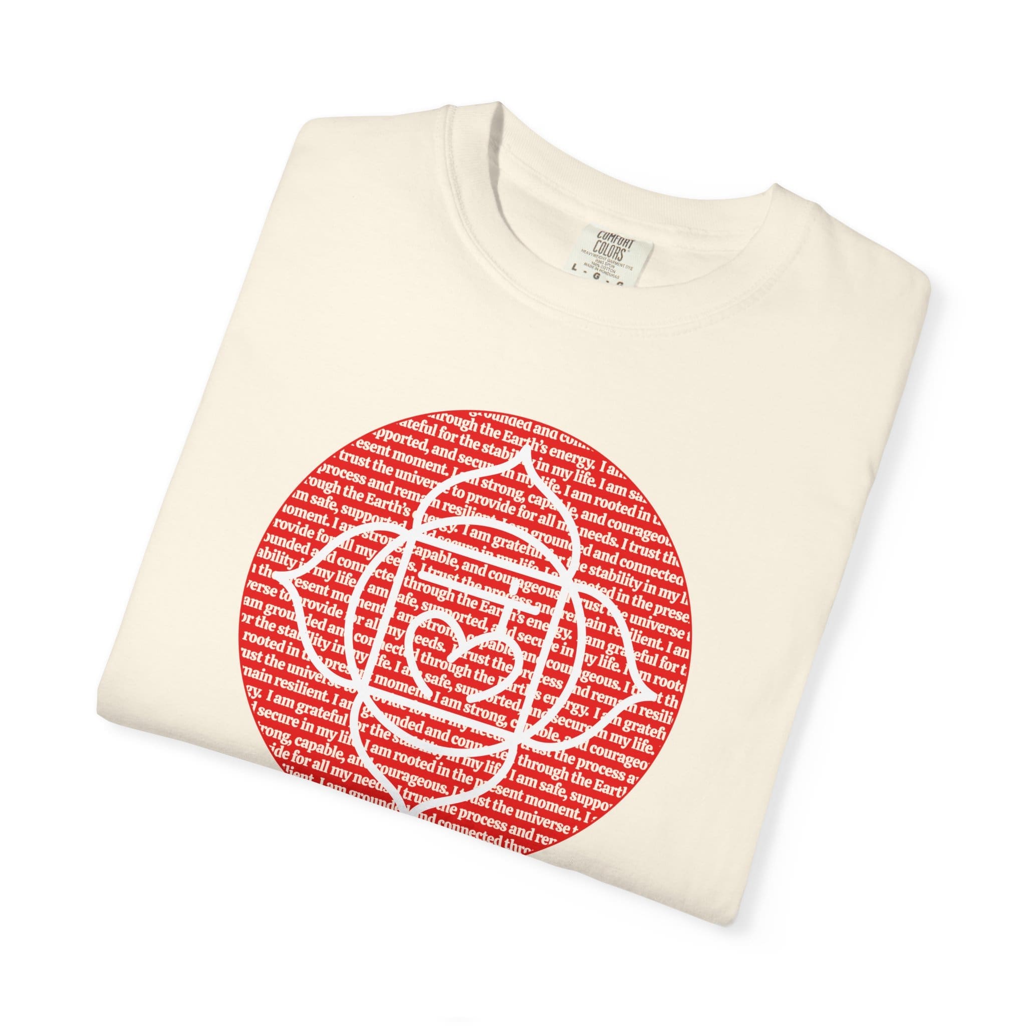 Root Chakra Affirmations Heavyweight T-Shirt - Image 8
