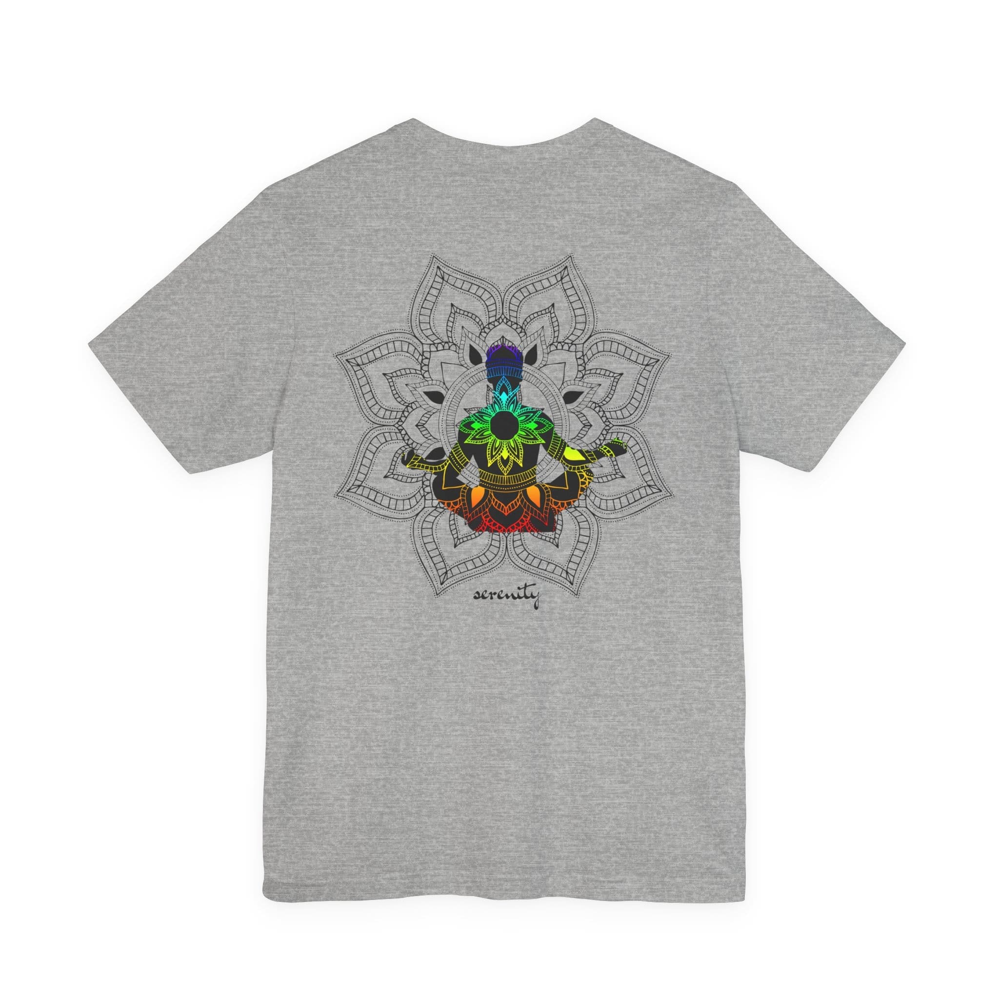 Serenity - Chakra Mandala Lightweight Shirt with Male Silhouette - Image 11