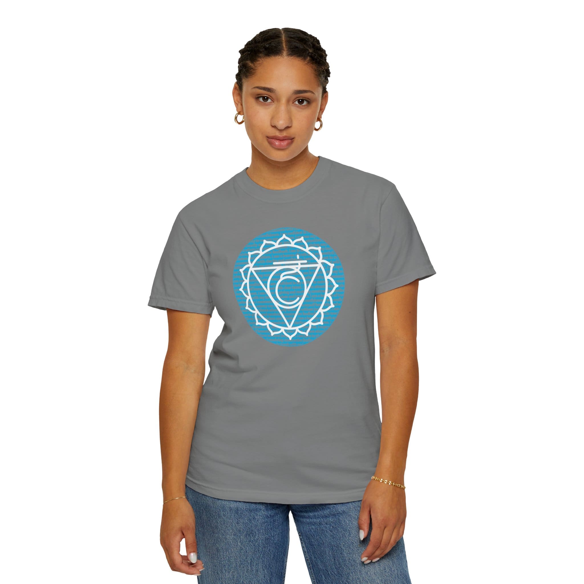Throat Chakra Affirmations Heavyweight T-Shirt - Image 14