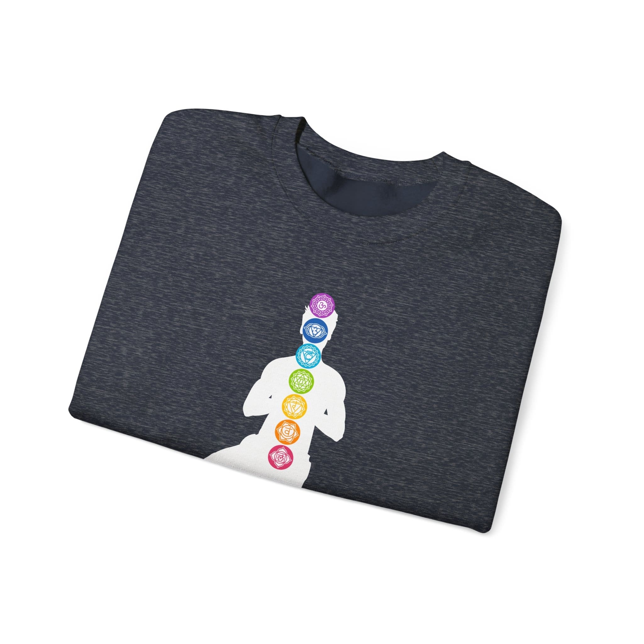 Balance - Chakra Crewneck Sweatshirt with Male Silhouette - Image 21