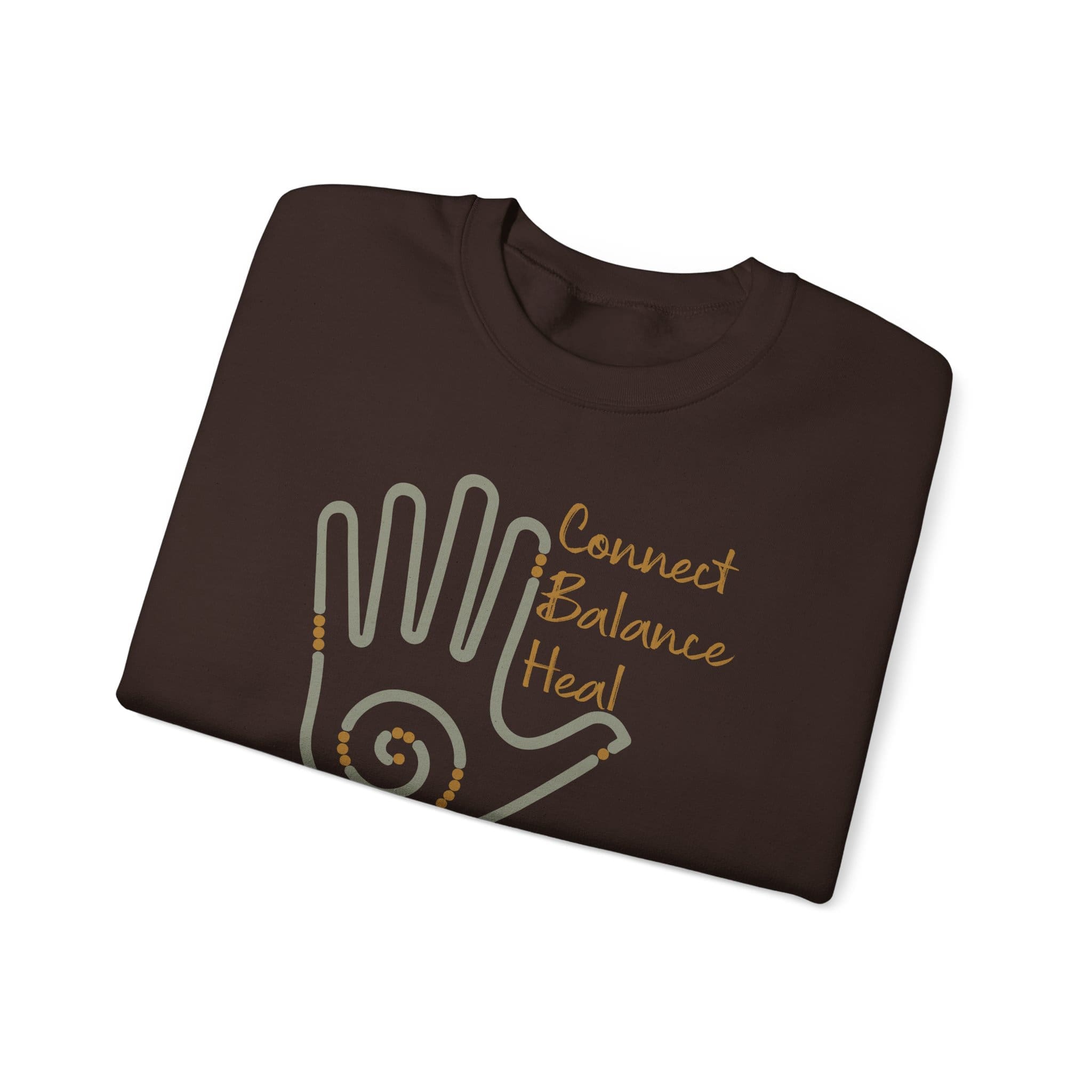 Connect, Balance, Heal - Reiki Hand Crewneck Sweatshirt - Image 17
