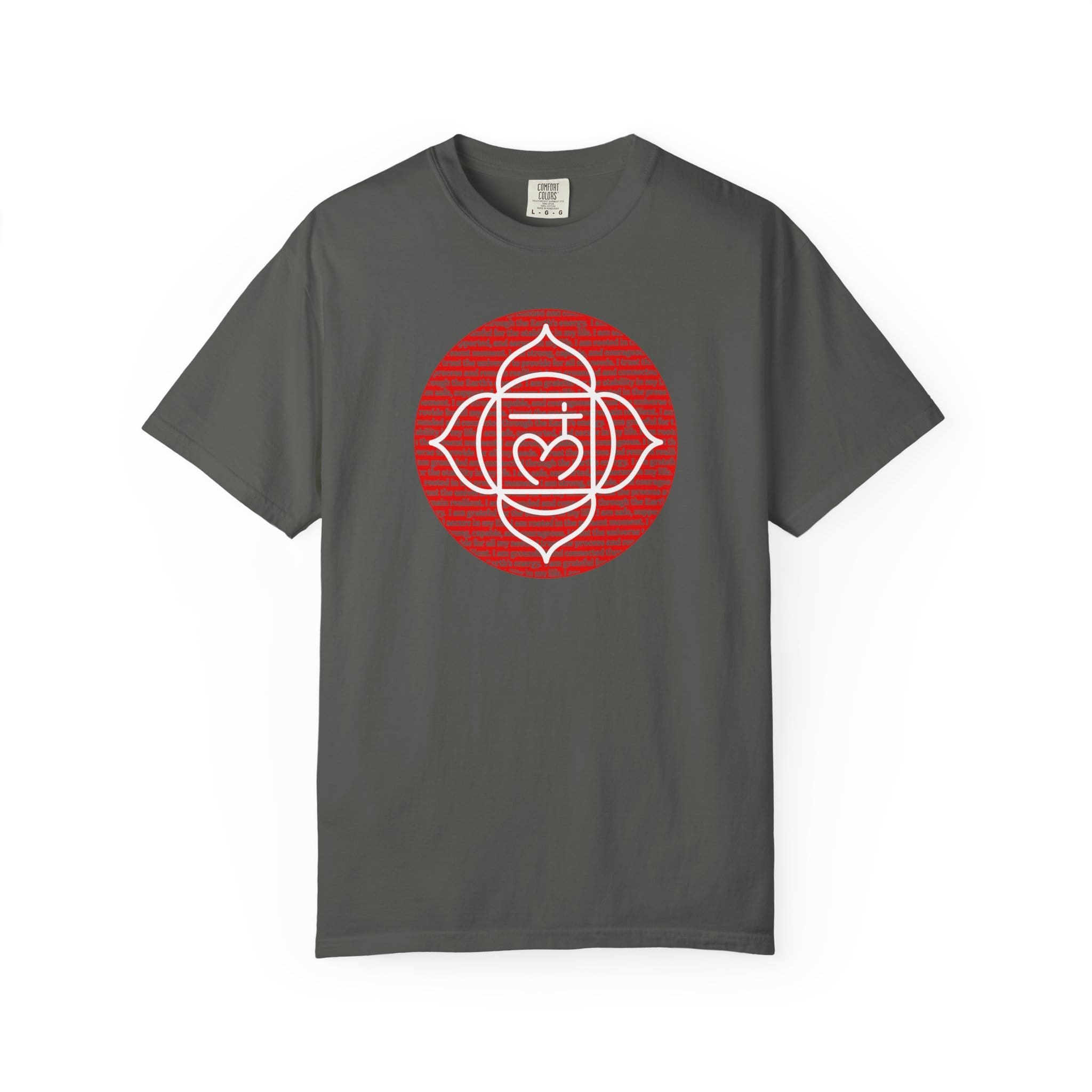 Root Chakra Affirmations Heavyweight T-Shirt - Image 15