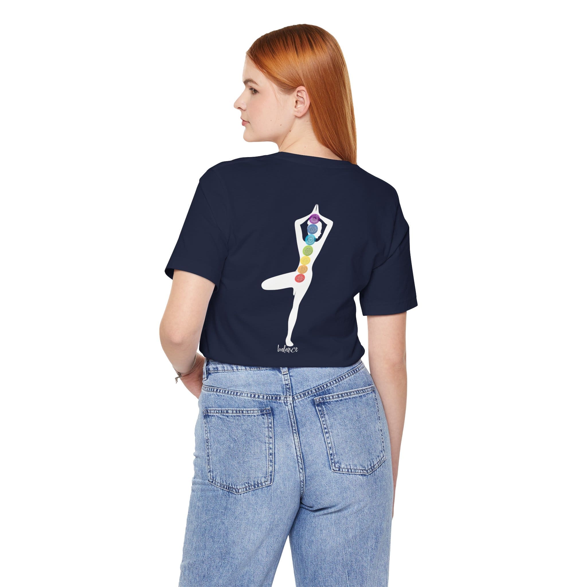 Balance - Chakra Lightweight T-Shirt with Female Silhouette - Image 11