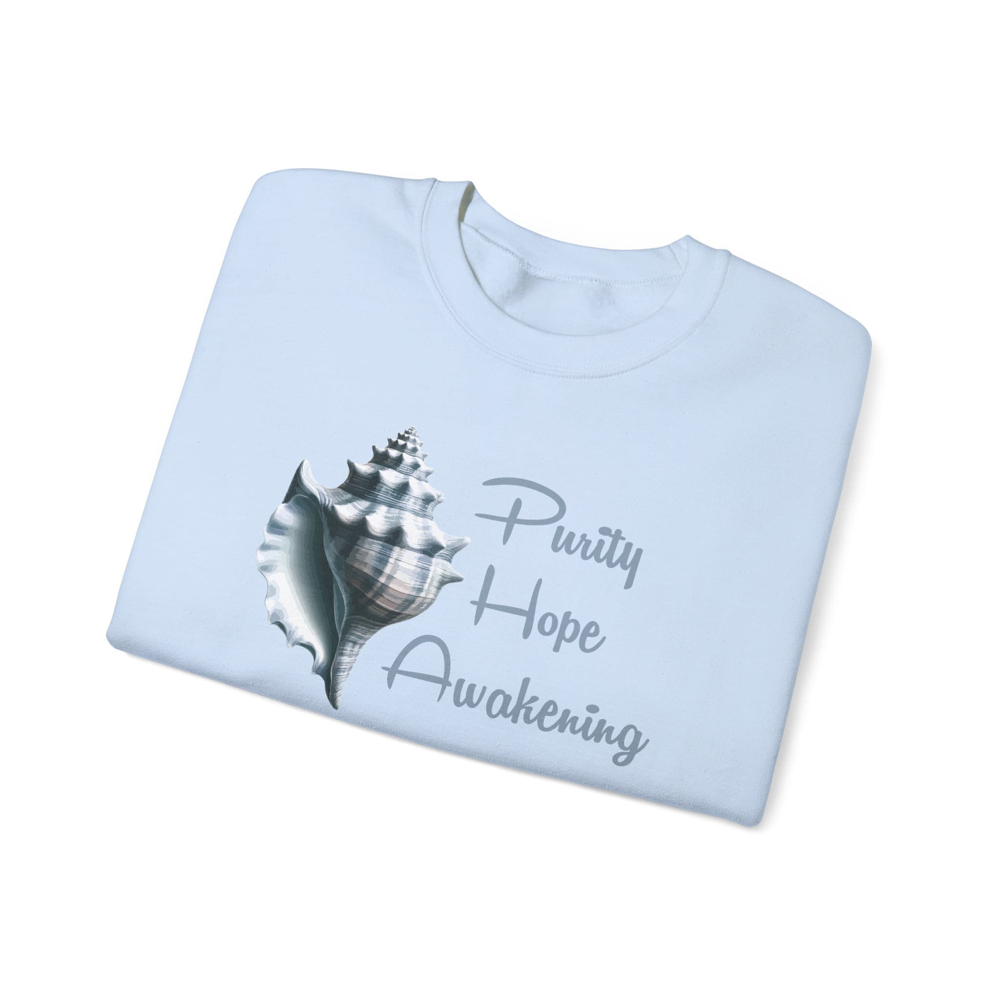 Purity, Hope, Awakening -Conch Shell Crewneck Sweatshirt - Image 12