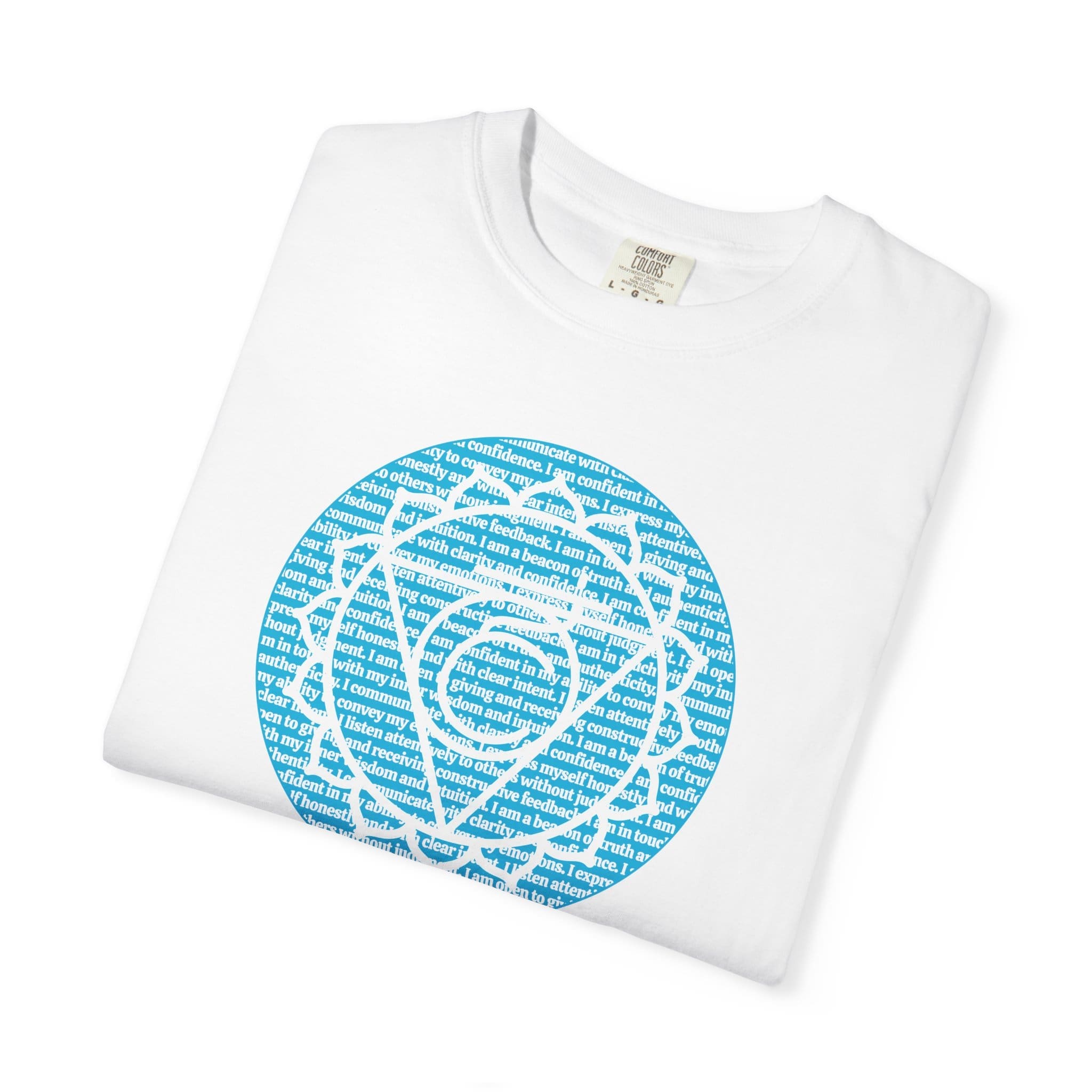 Throat Chakra Affirmations Heavyweight T-Shirt - Image 8