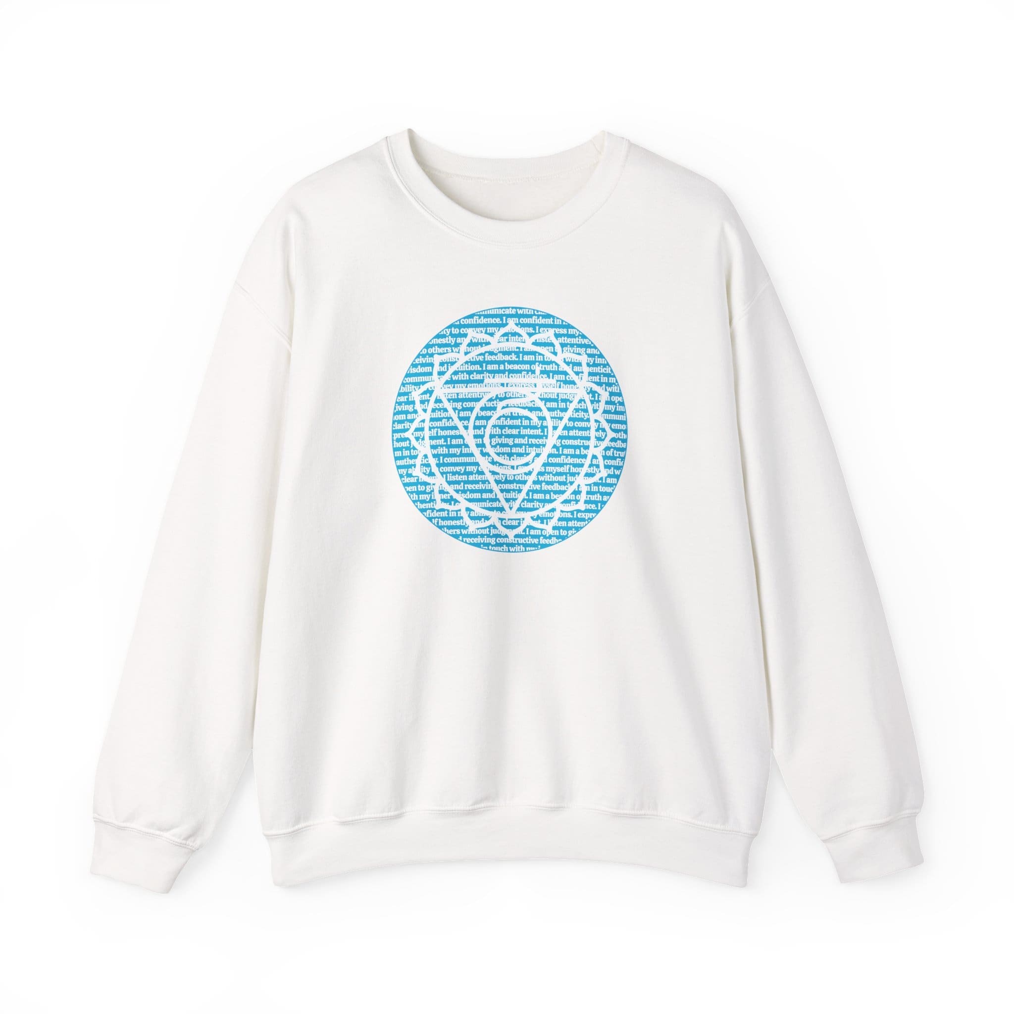 Throat Chakra Affirmations Crewneck Sweatshirt - Image 3