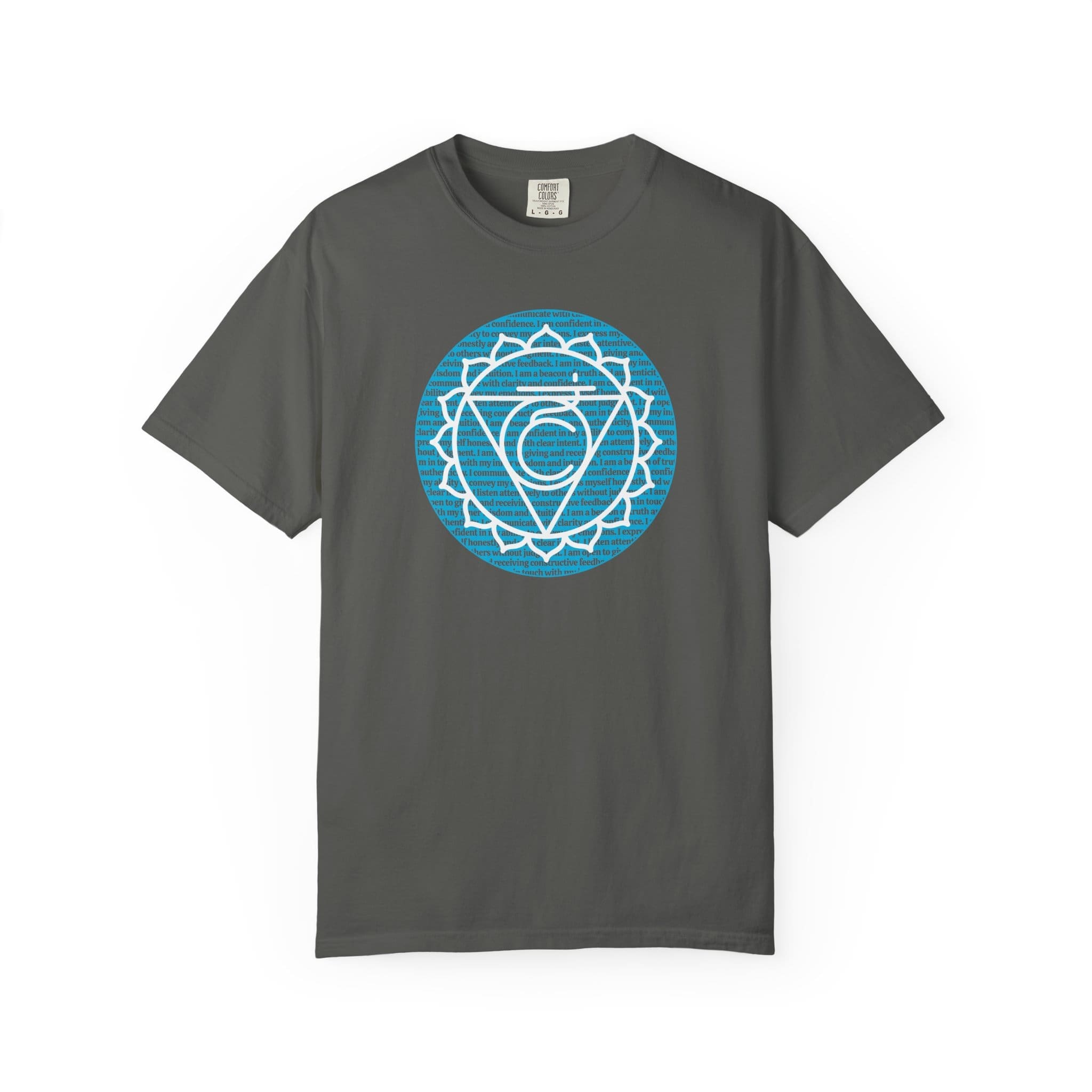 Throat Chakra Affirmations Heavyweight T-Shirt - Image 15