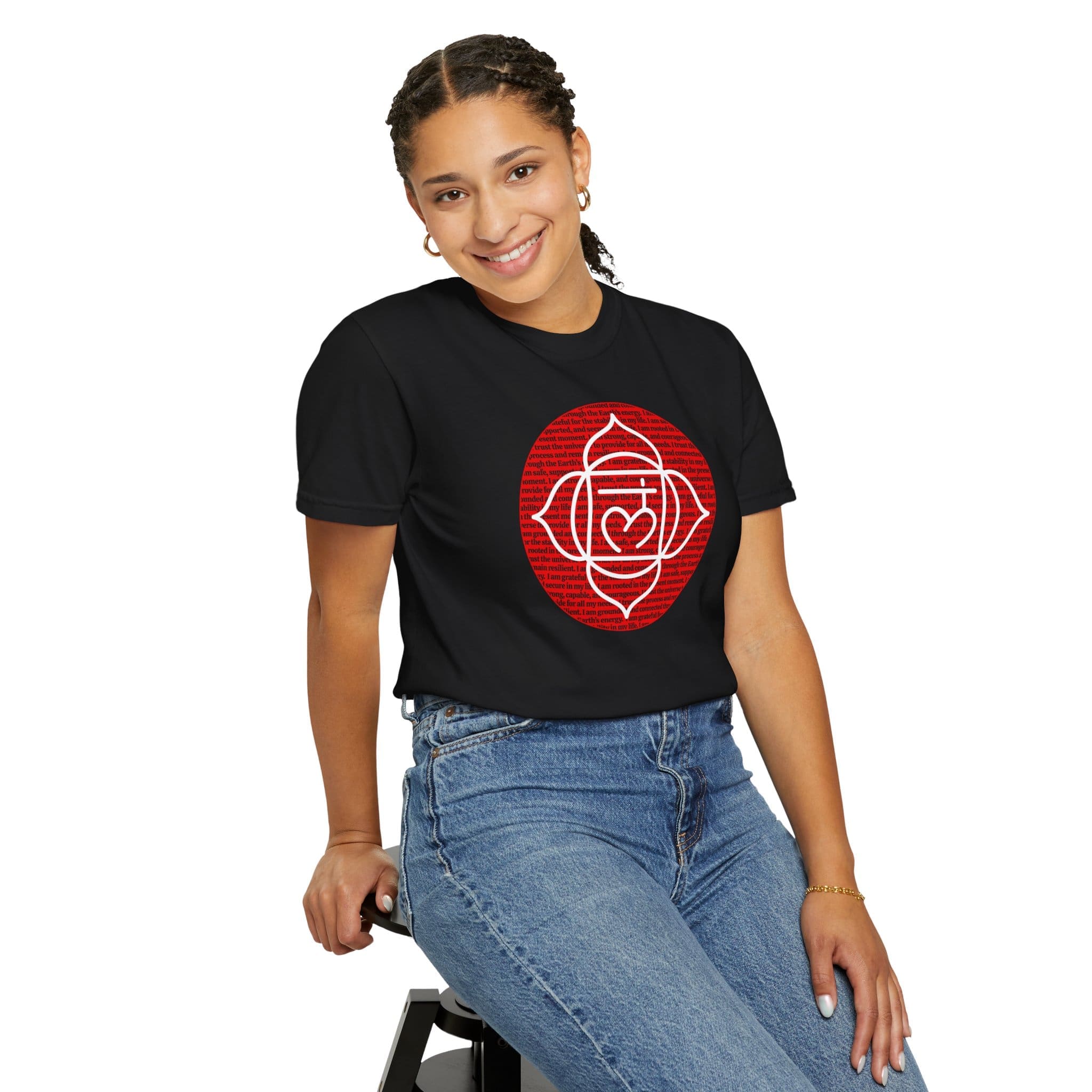 Root Chakra Affirmations Heavyweight T-Shirt - Image 23