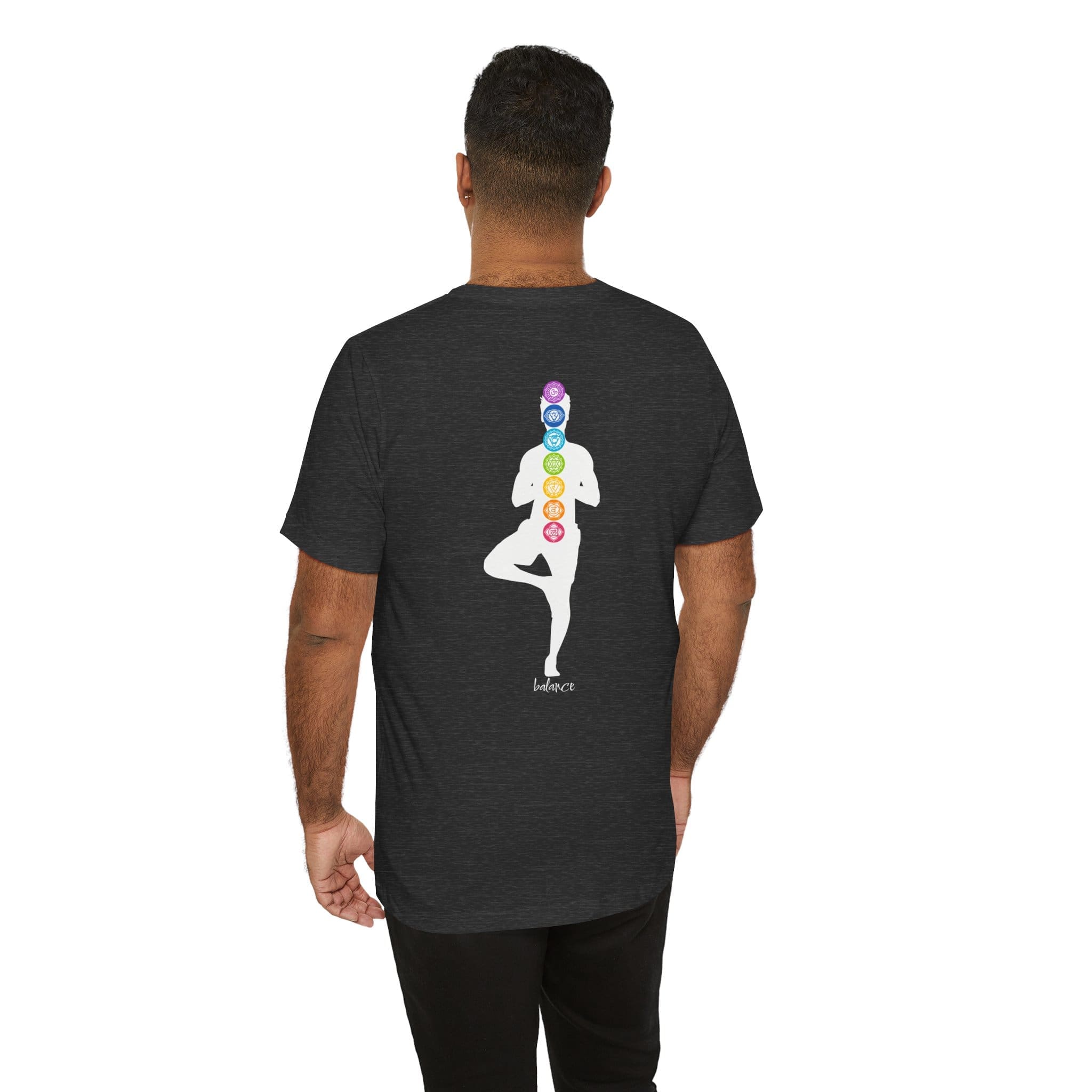 Balance - Chakra Lightweight T-Shirt with Male Silhouette - Image 19