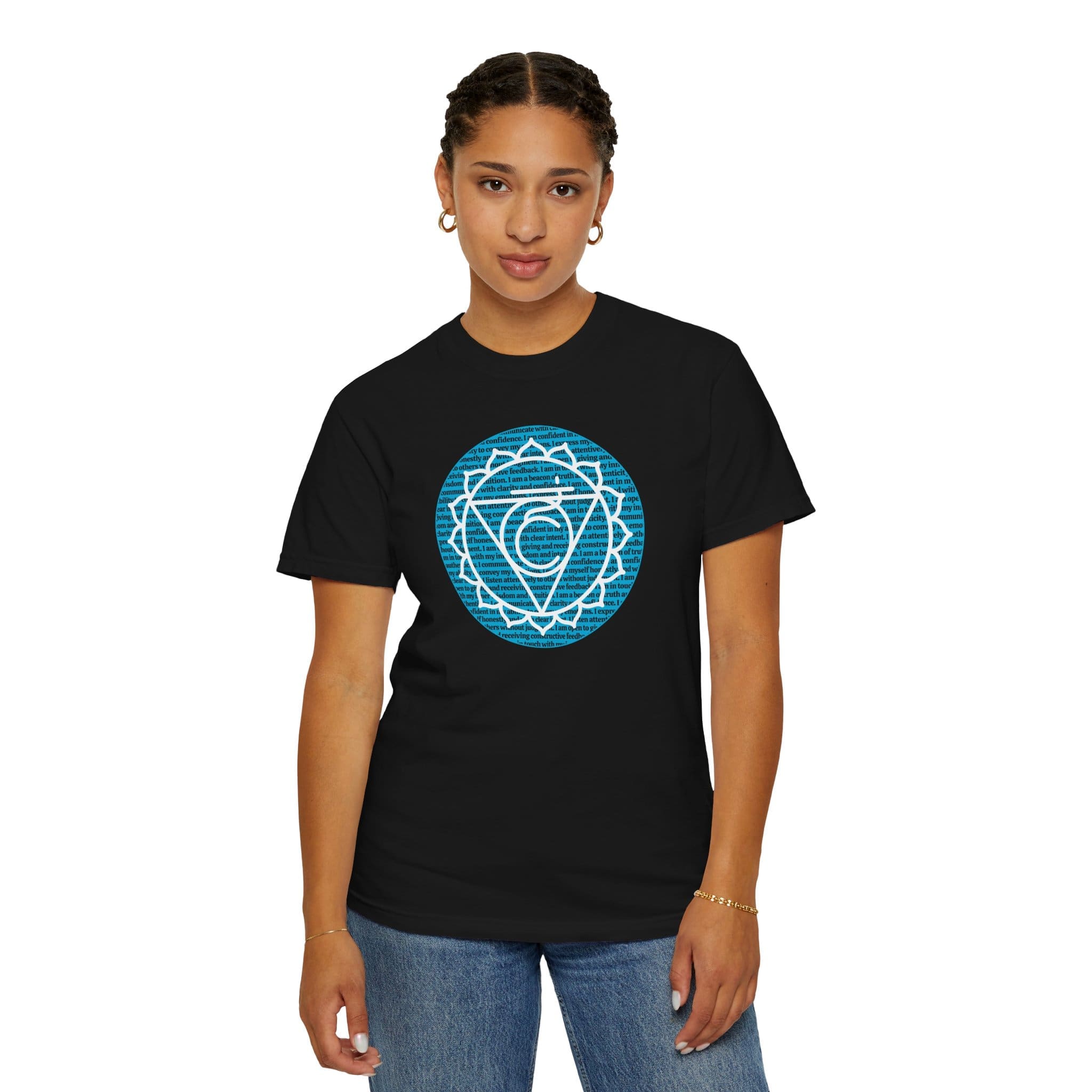 Throat Chakra Affirmations Heavyweight T-Shirt - Image 23