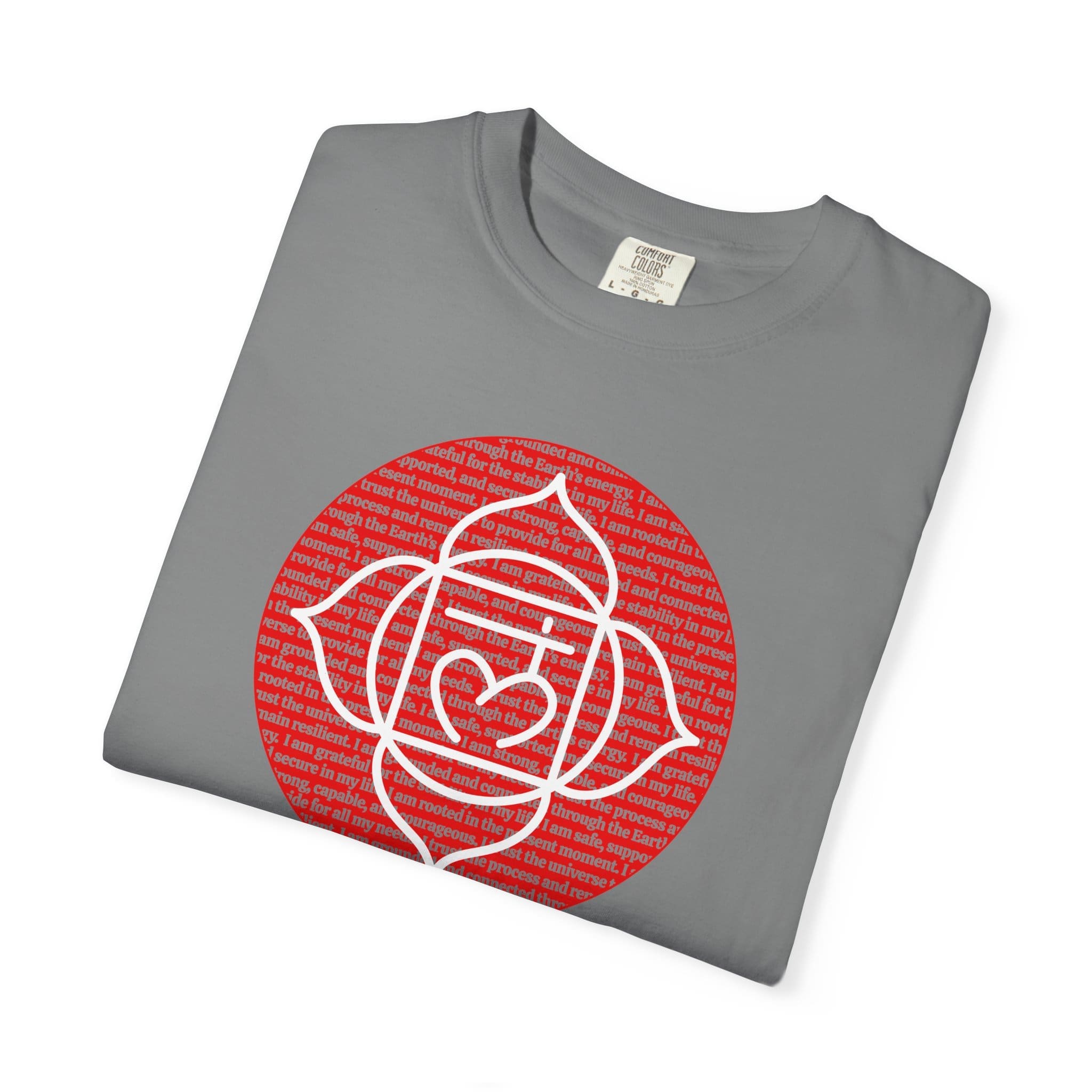 Root Chakra Affirmations Heavyweight T-Shirt - Image 12