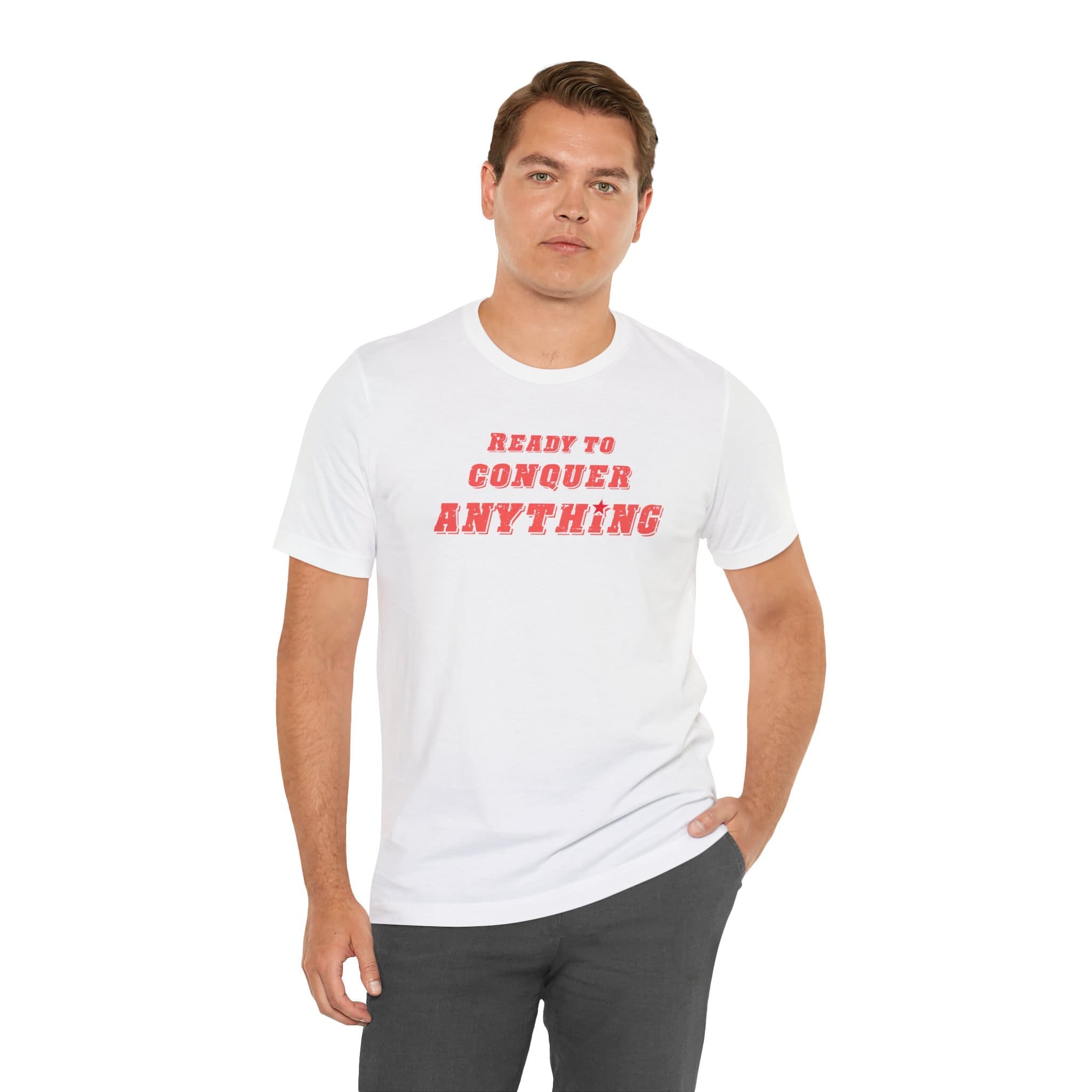 Ready to Conquer Anything Lightweight T-Shirt - Text Only - Image 6