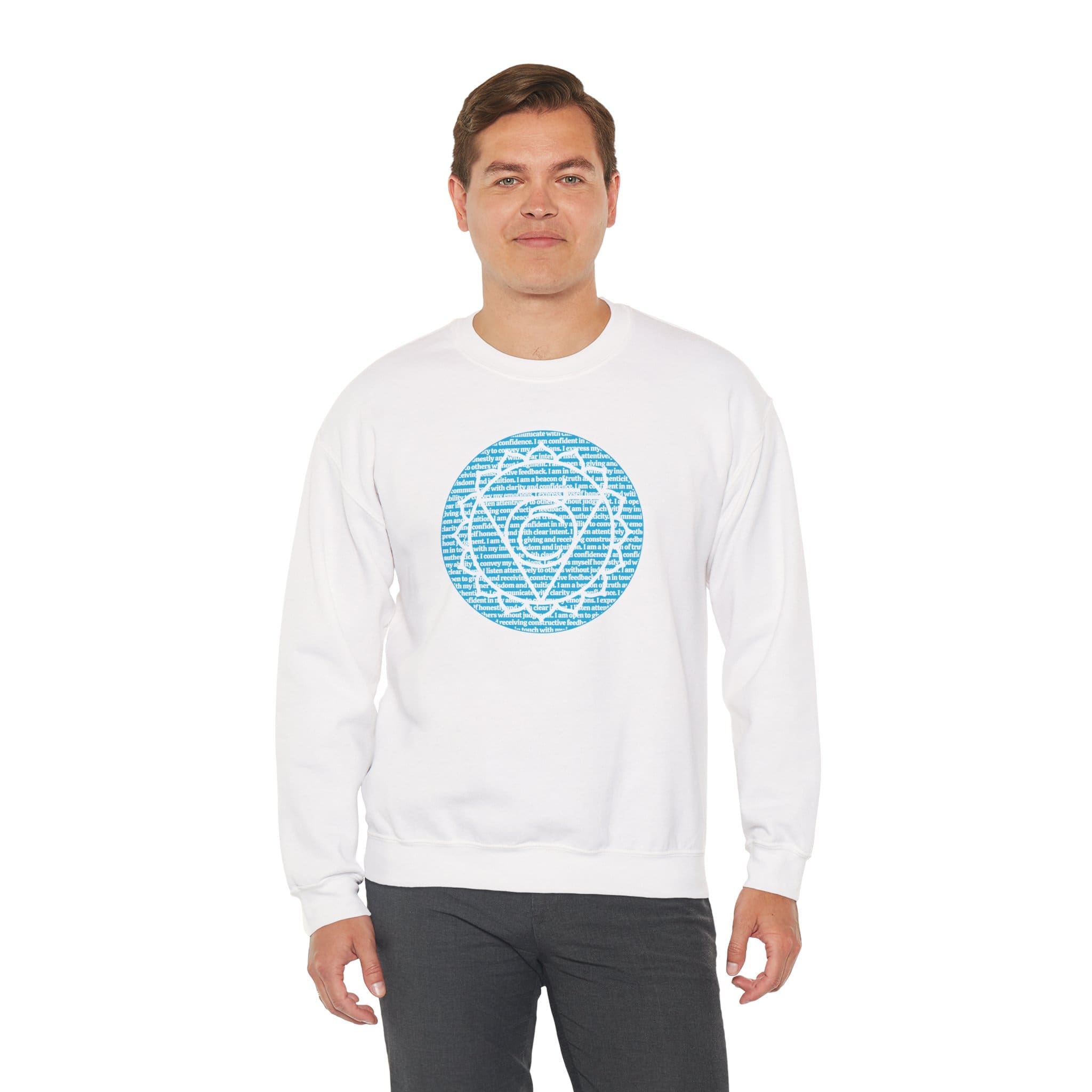 Throat Chakra Affirmations Crewneck Sweatshirt - Image 6