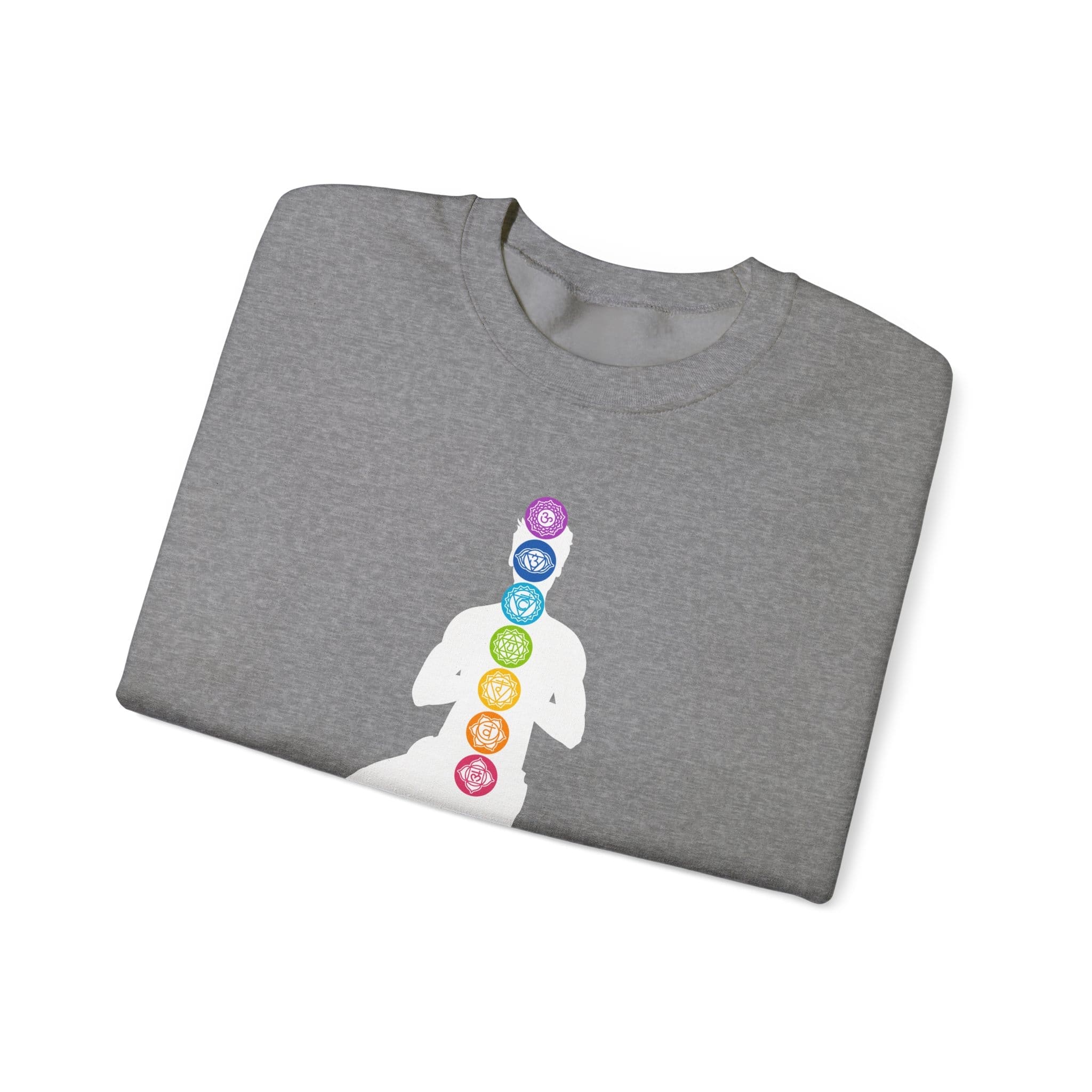 Balance - Chakra Crewneck Sweatshirt with Male Silhouette - Image 4